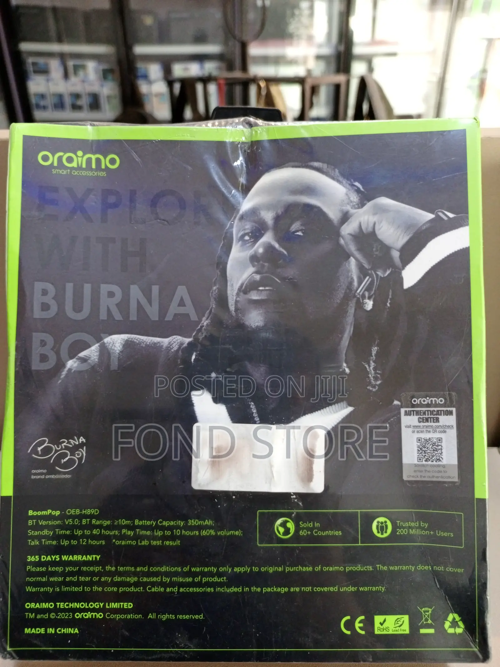 Oraimo Boompop Oeb-H89d Wireless Headphone