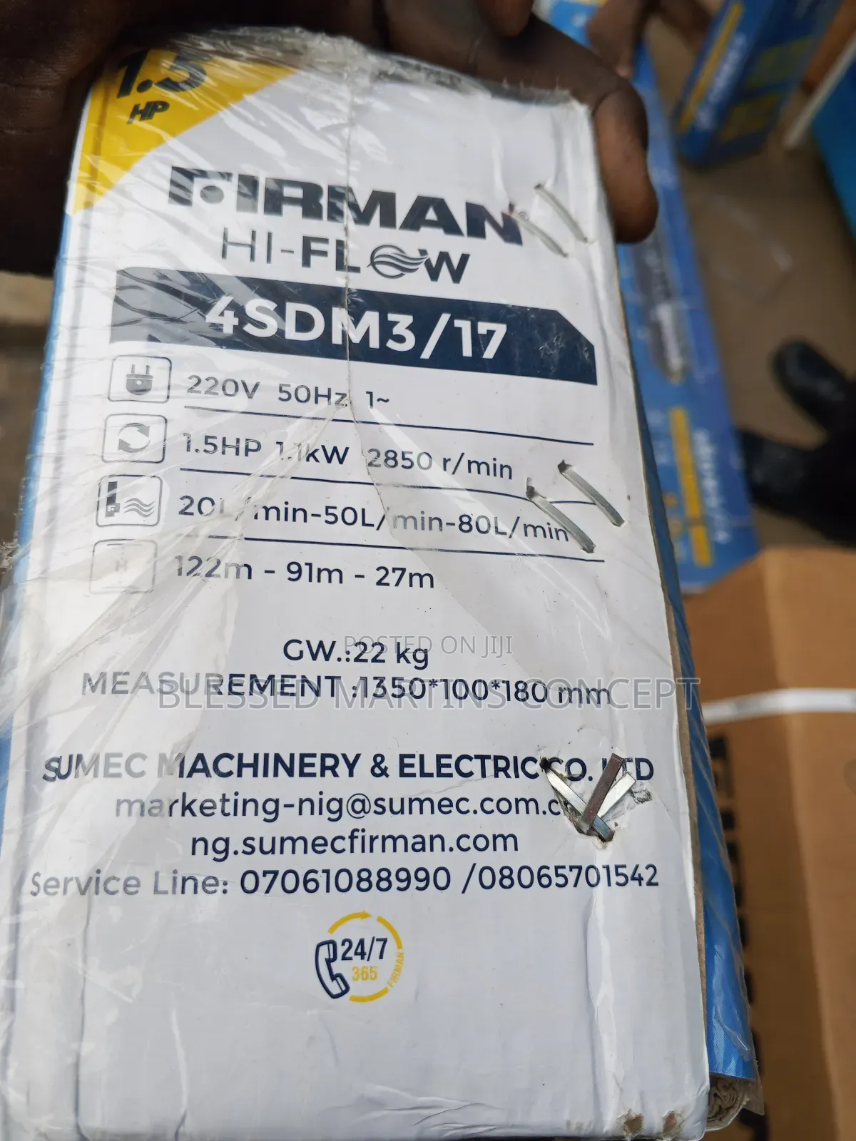 1.5 Hp Pumping Machine Submersible, Firma