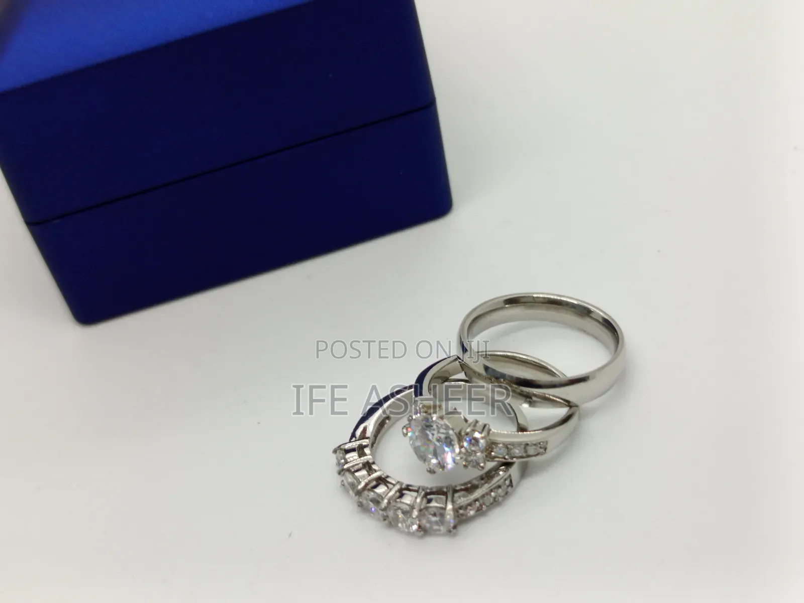Couples Us Sterling Silver Set Of Wedding Ring - Us002