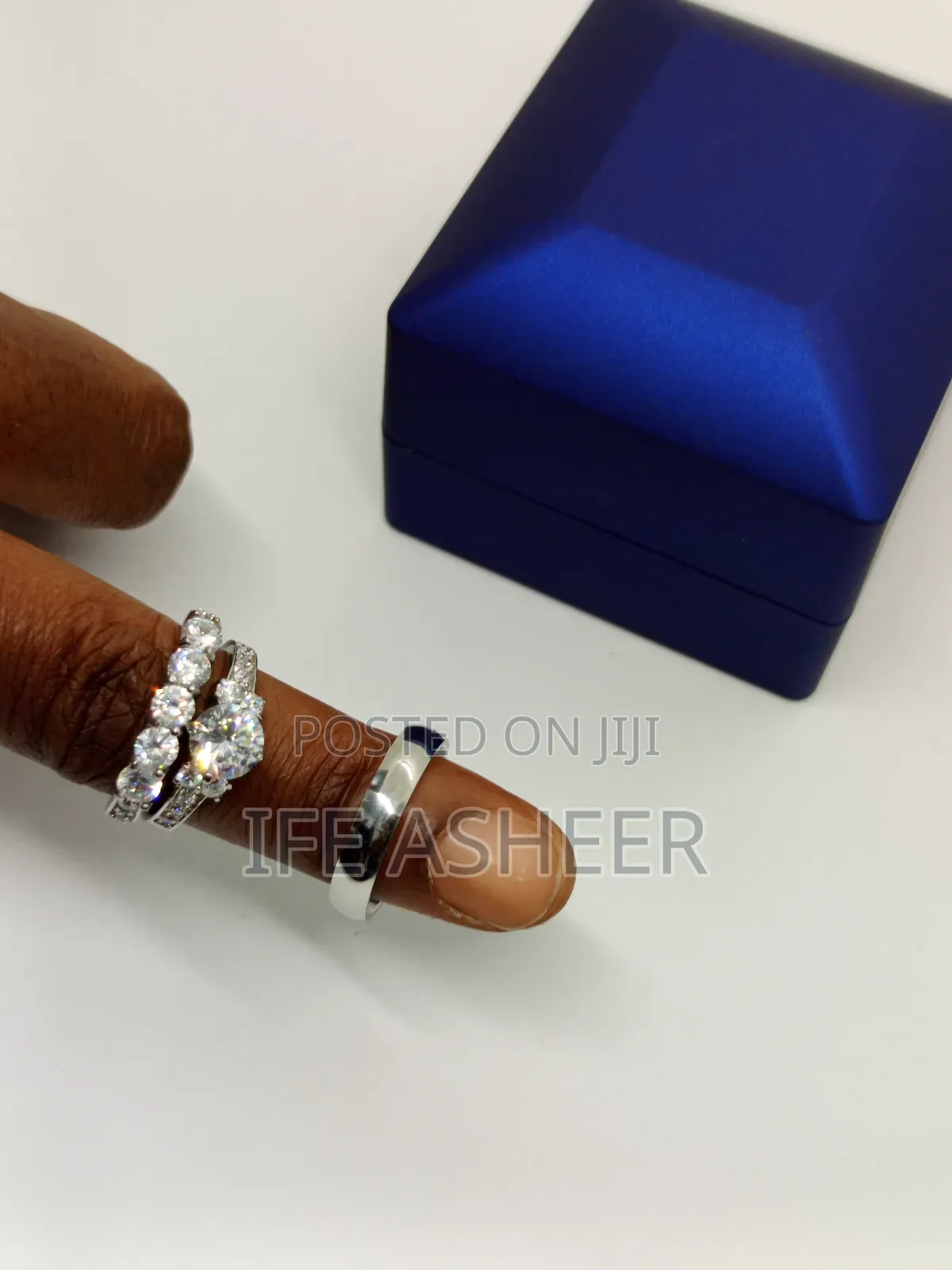 Couples Us Sterling Silver Set Of Wedding Ring - Us002