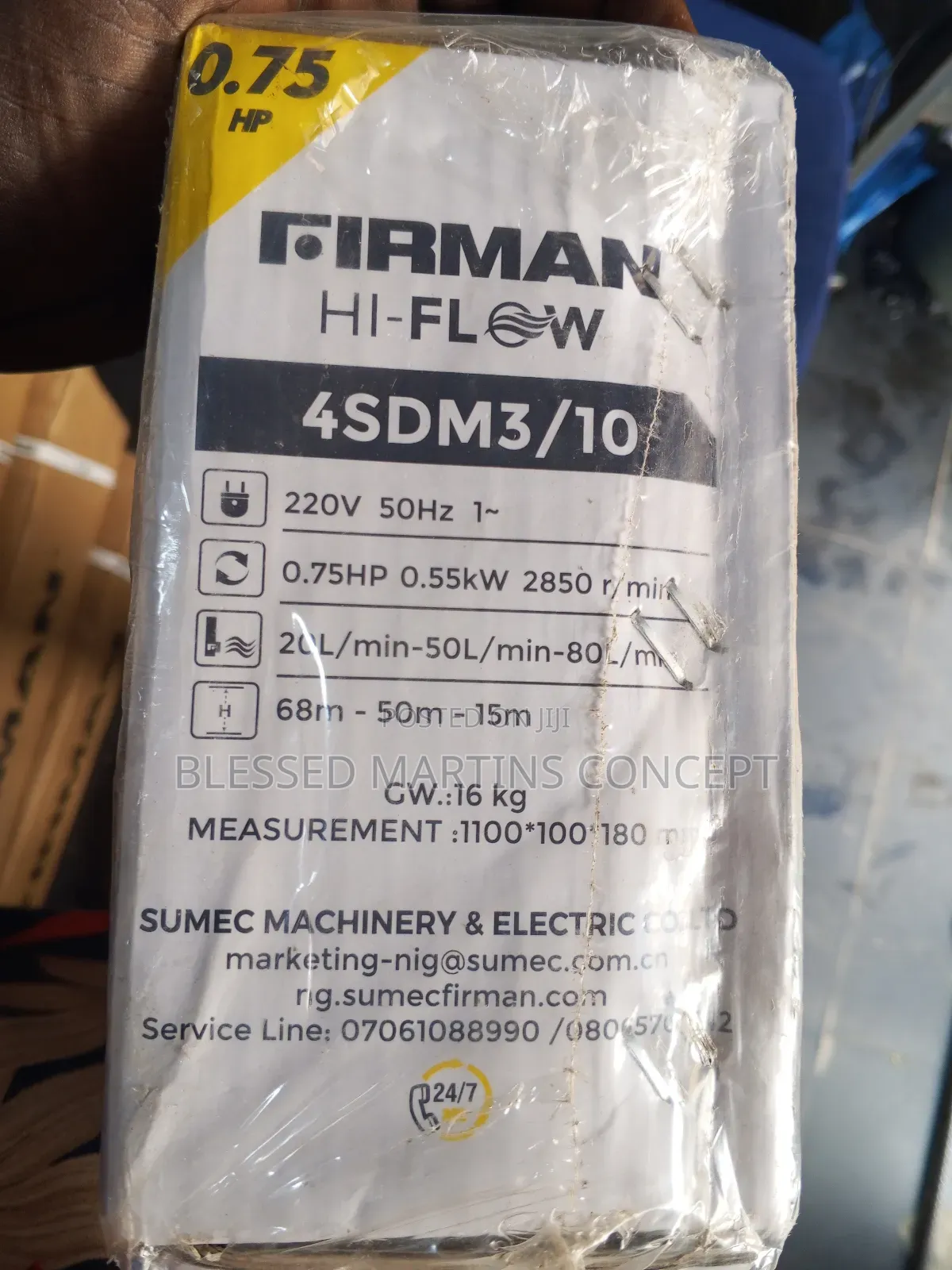 0.75hp Firman Submersible Pumping Machine
