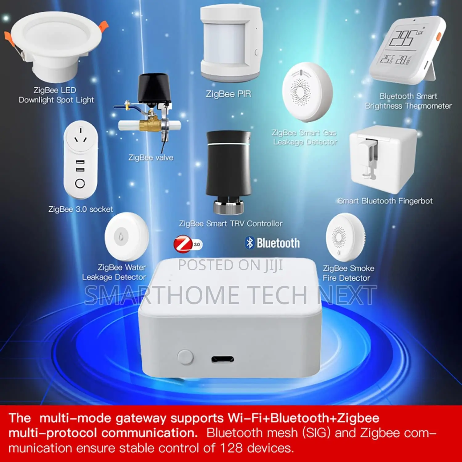 Tuya Zigbee 3.0 Hub + Bluetooth Smart Home Gateway Hub (Wifi Bridge)