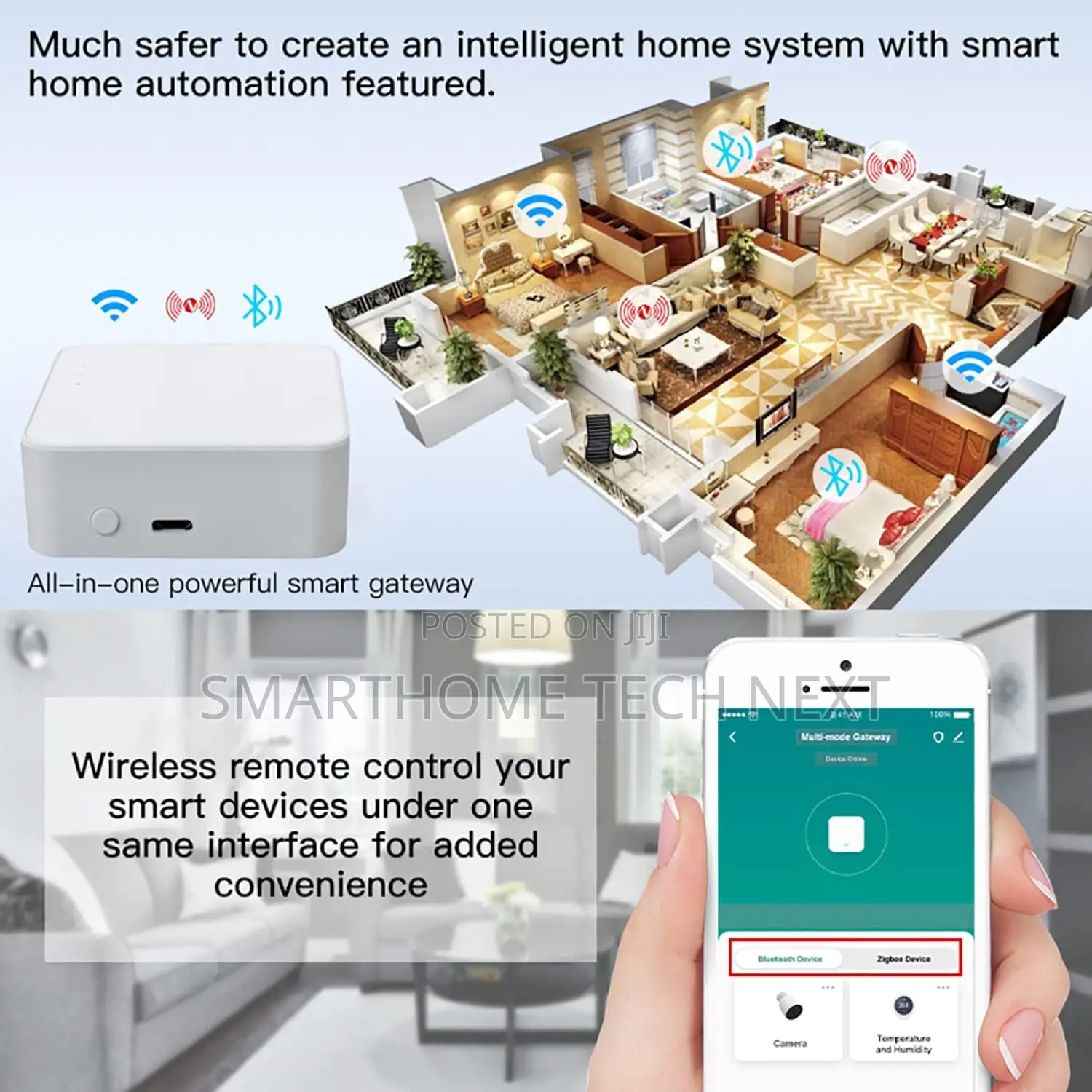 Tuya Zigbee 3.0 Hub + Bluetooth Smart Home Gateway Hub (Wifi Bridge)