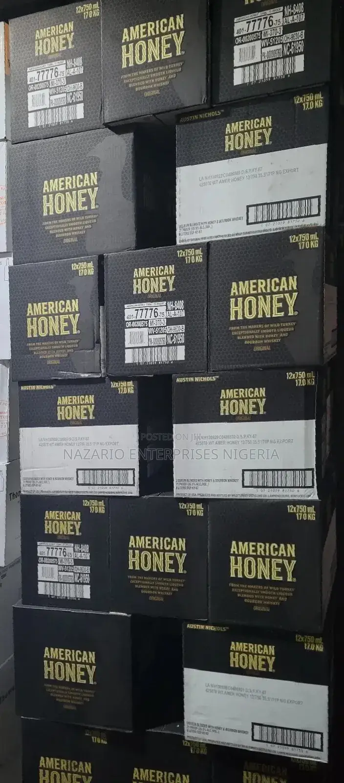 American Honey – 750ml by 12 Bottles