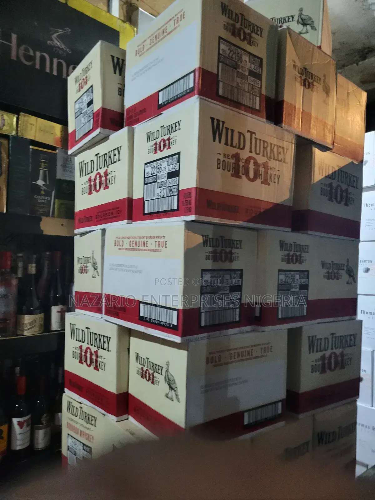 Wild Turkey 101 Bourbon Whiskey – Carton of 12 Bottles