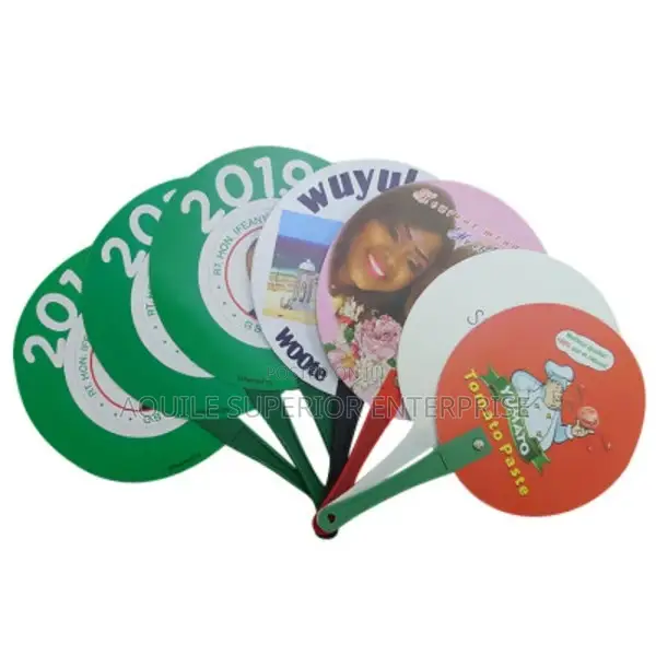 Branded PVC Hand Fan for Wedding Souvenir or Guest Gift