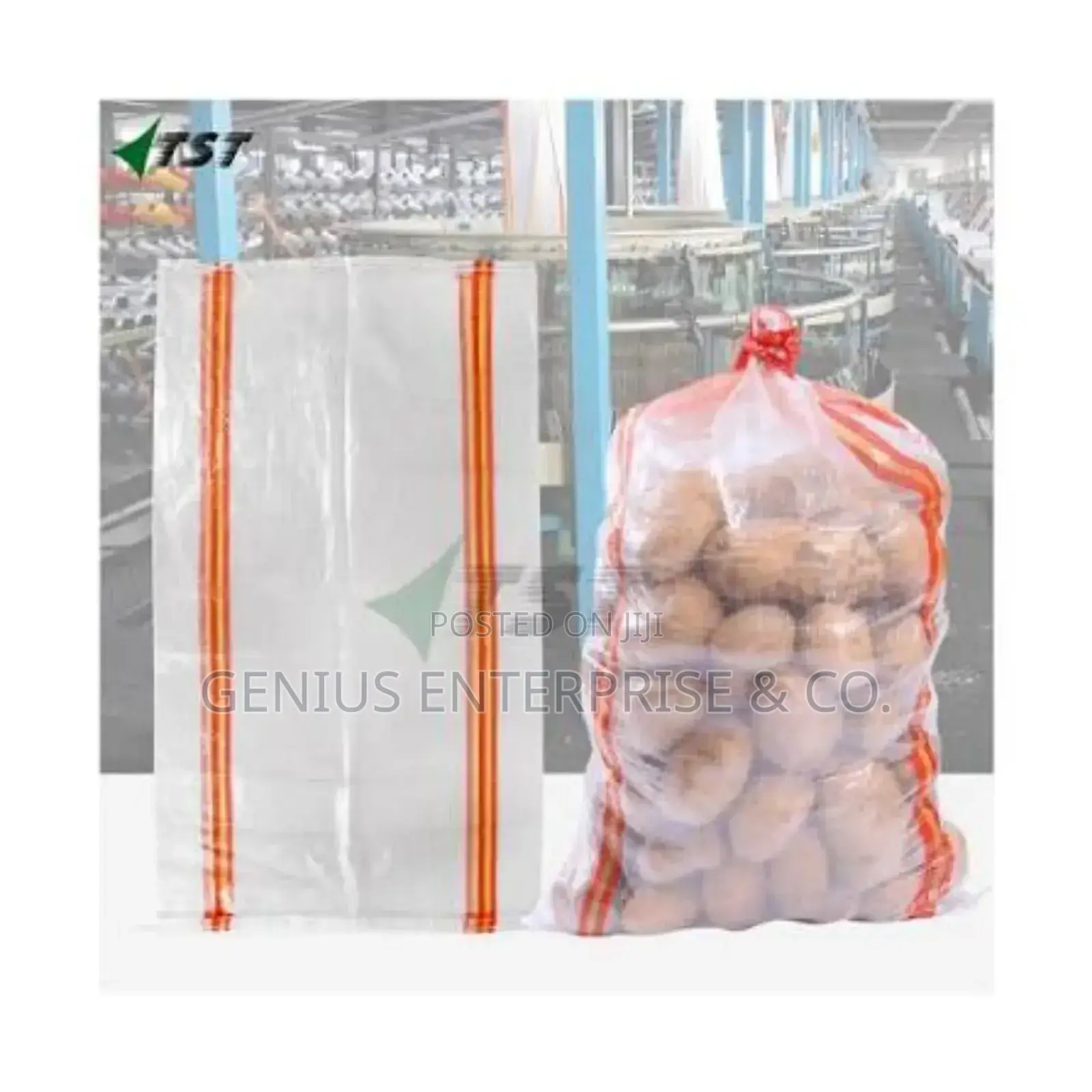 Big Transparent Sack Bags, See Through With Out Opening (100kg, 50kg)