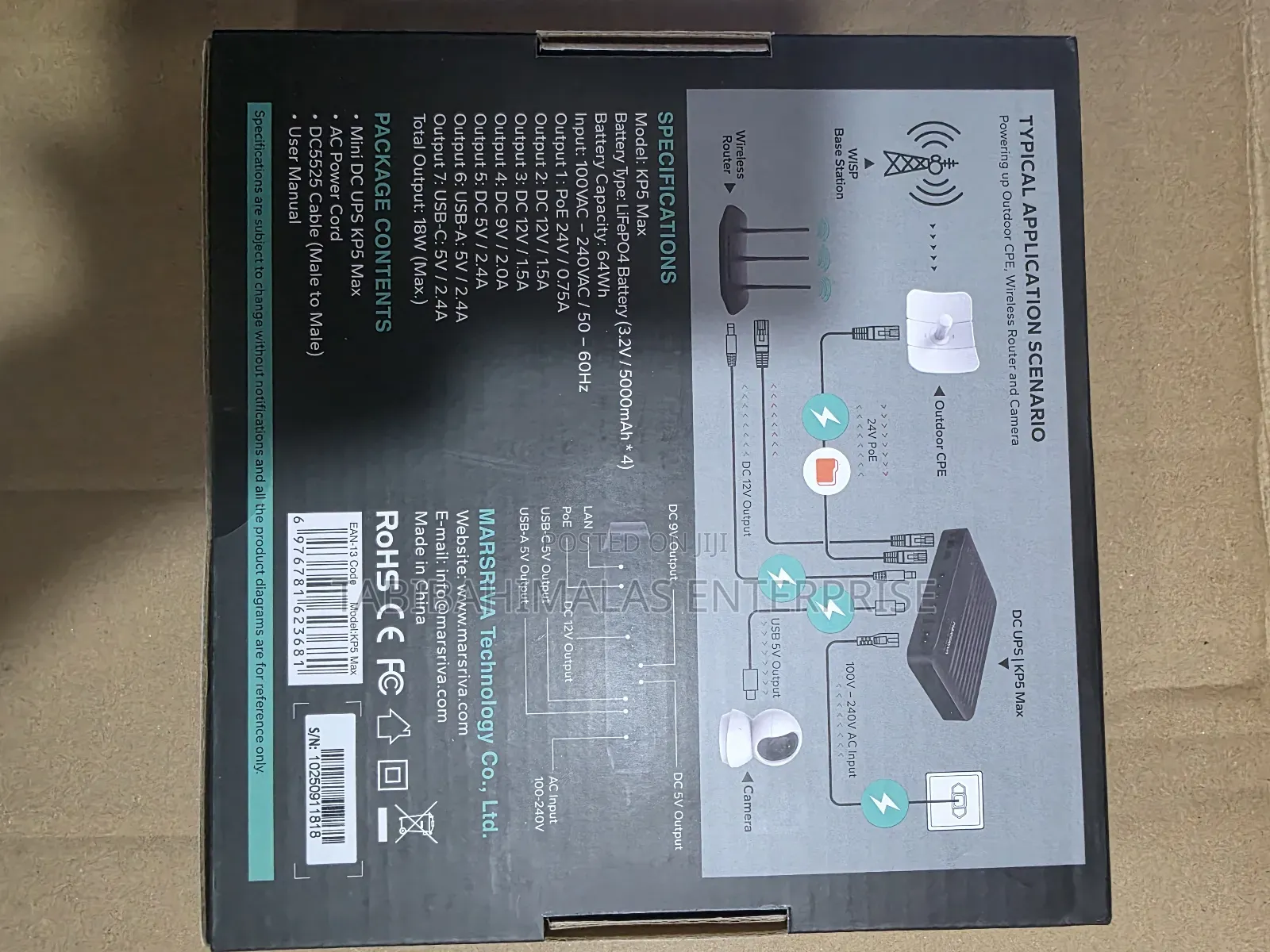 Marsriva Kp5 Max Mini Dc Ups