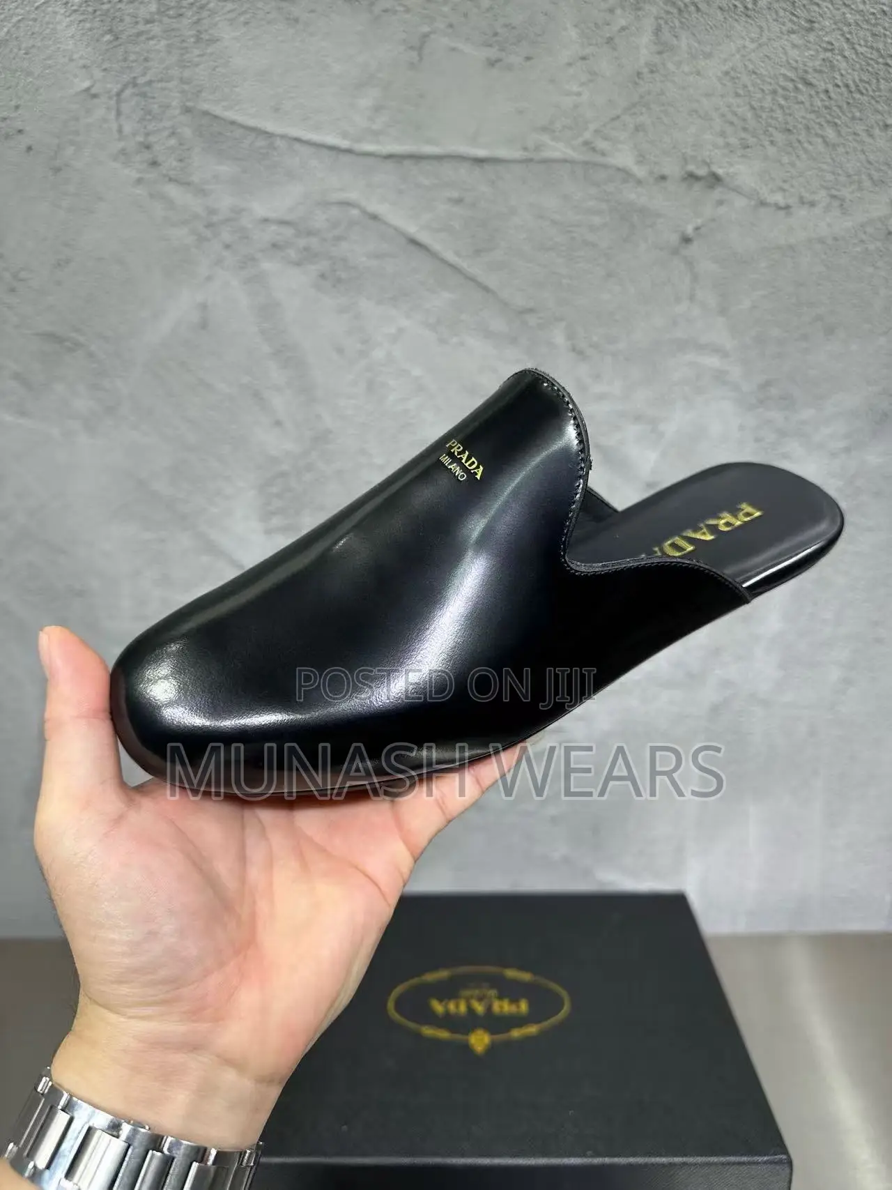 Prada Milano Leather Luxury Half Shoe