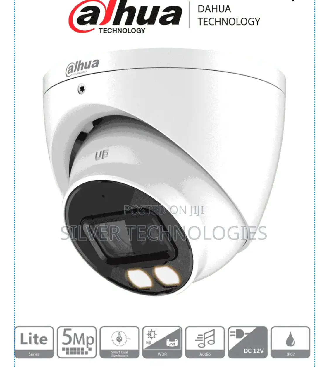 Dahua Dh-Hac-Hdw1509tl-a 5mp Full-Color Dome Camera