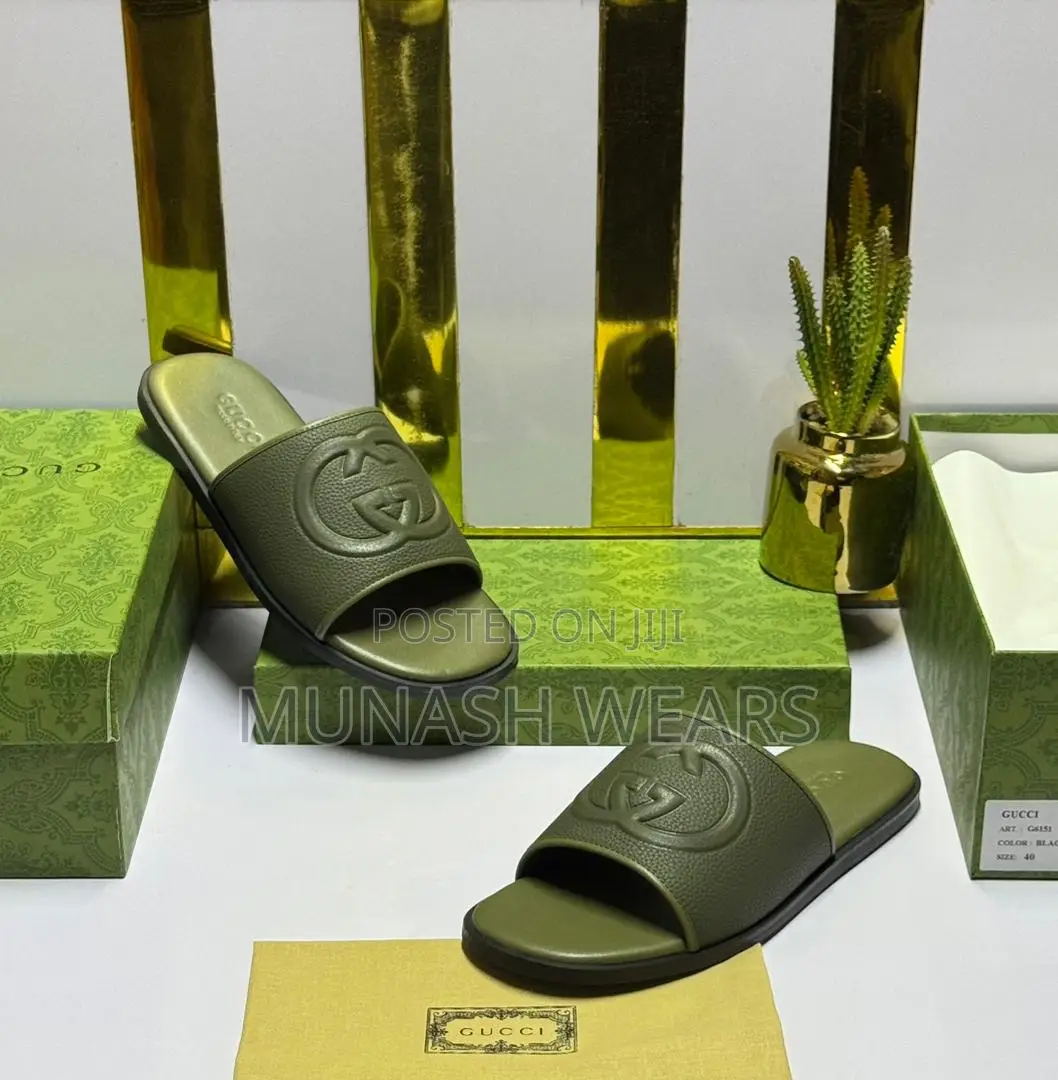 Gucci Leather Slipers Cover 40-46