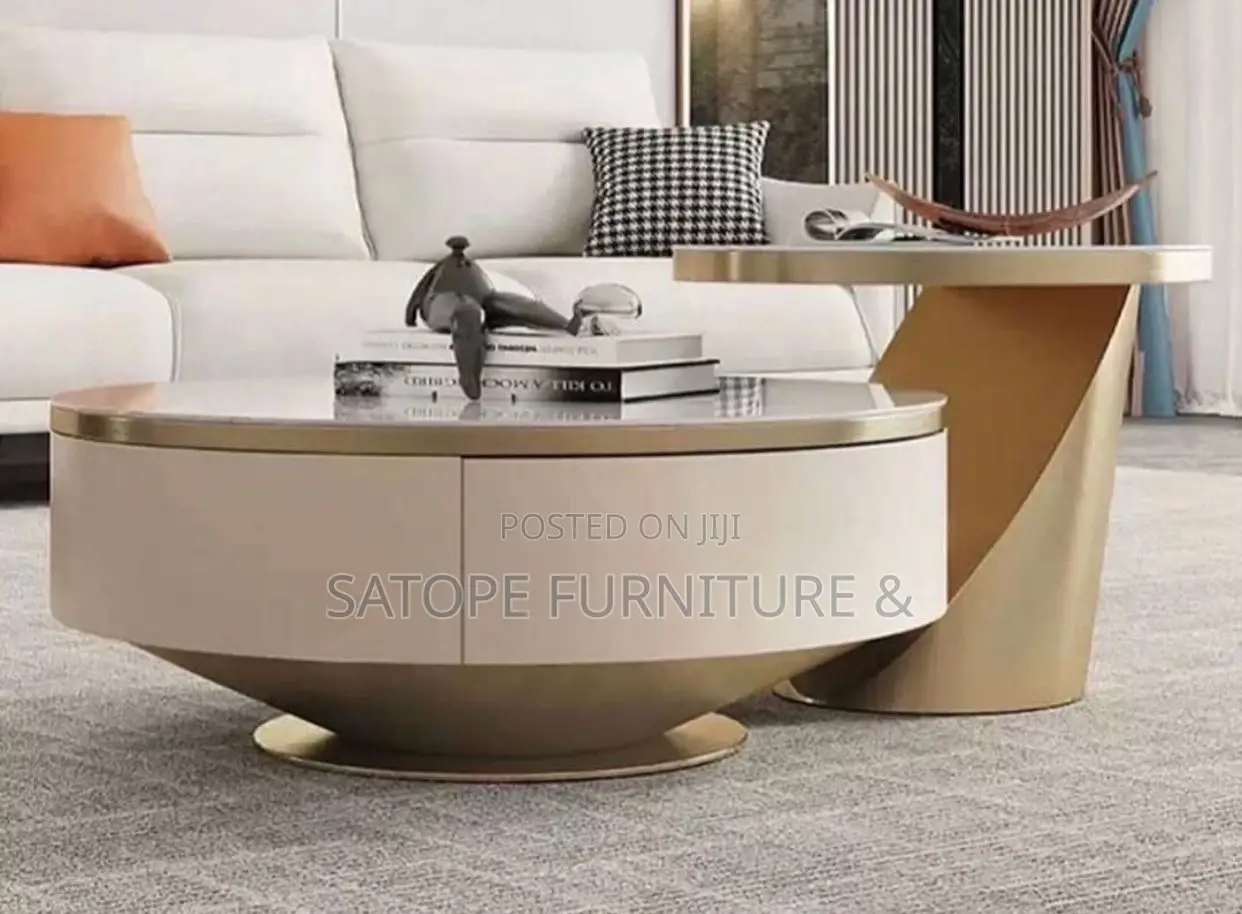 Luxury Marble-Top Coffee Table