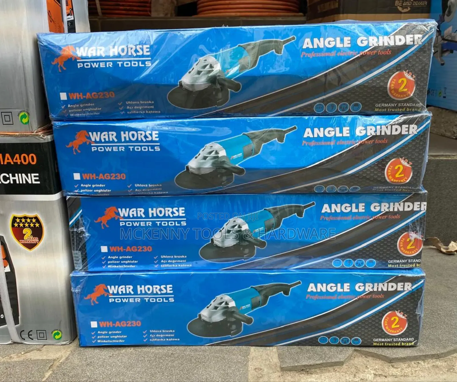 War Horse Power Tools" Wh-ag230 Angle Grinder.