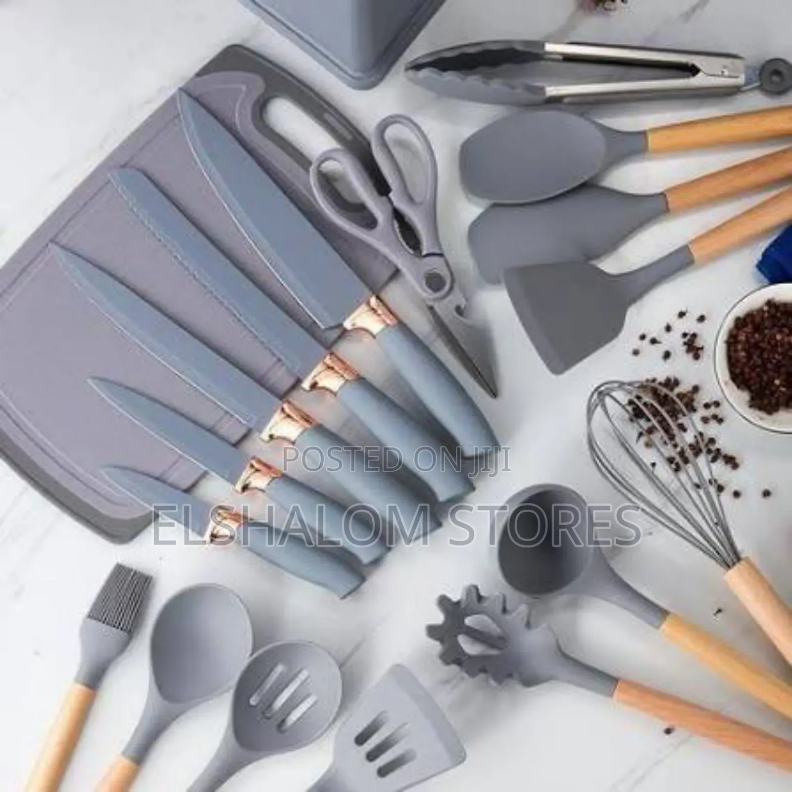19 PCS Sets of Silicon Spoon/Knife Sets