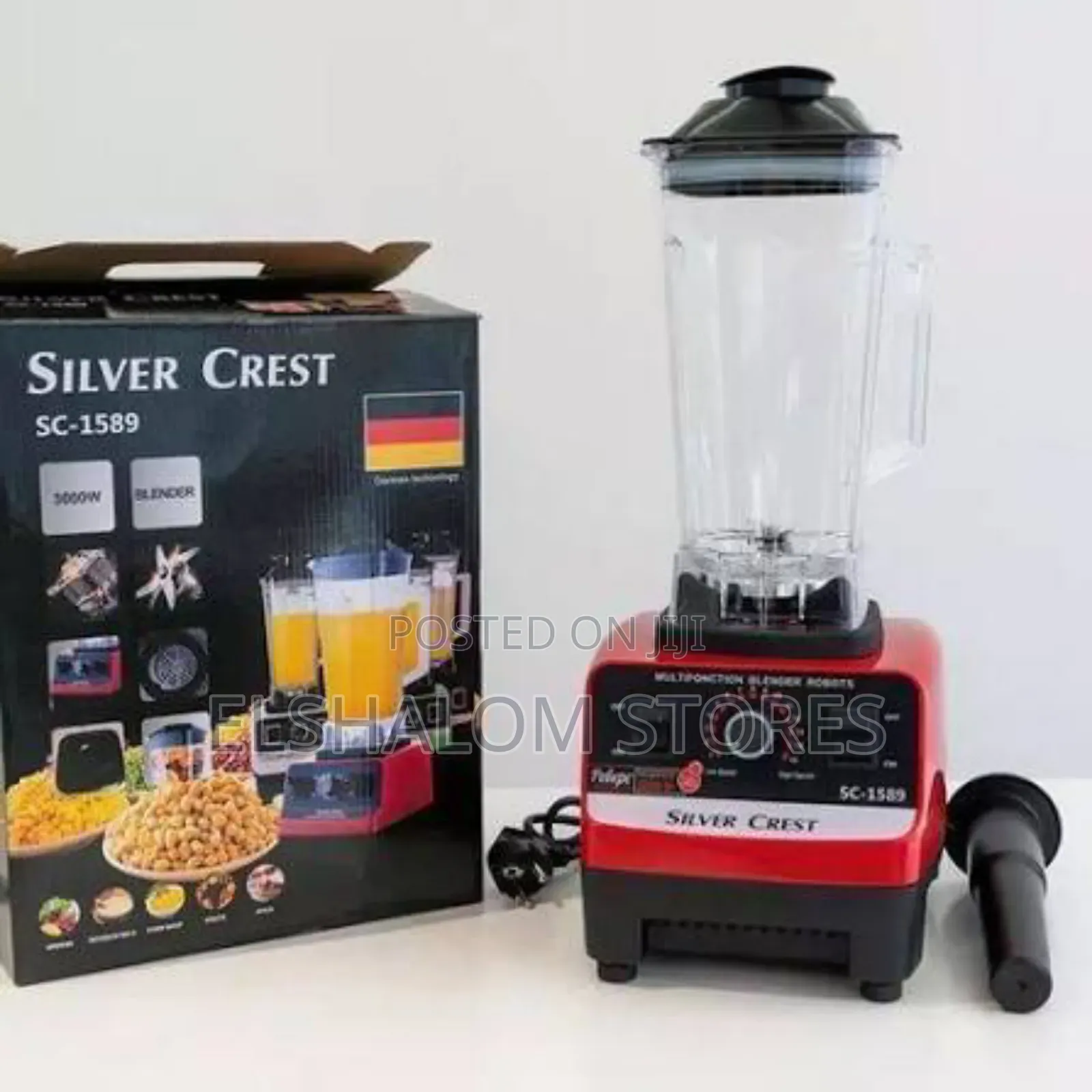 2.5 Litre Jar 5500watts Silver Crest Industrial Food Blender
