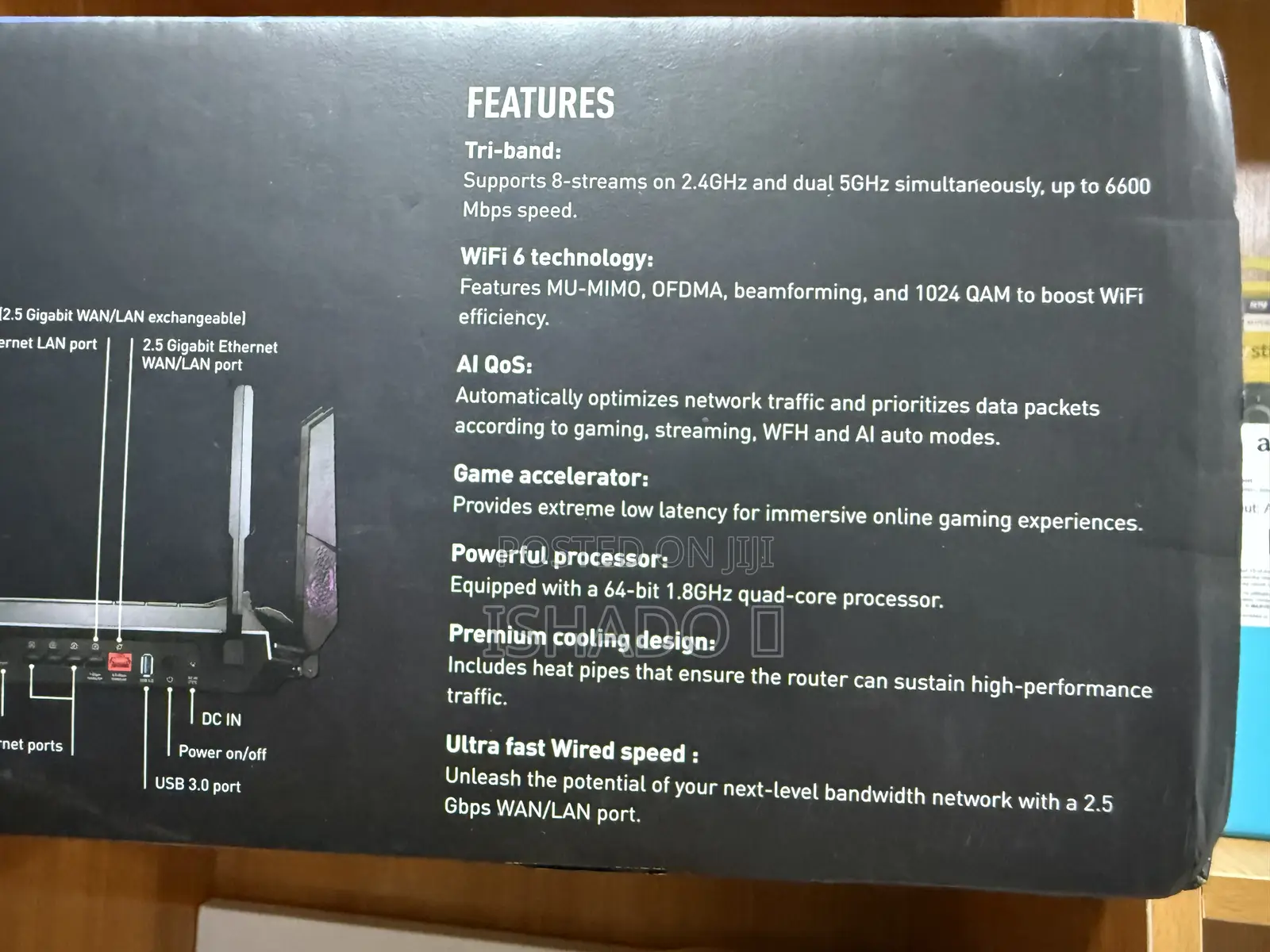 Msi Radix Ax6600 Wifi 6 Tri-Band Gaming Router