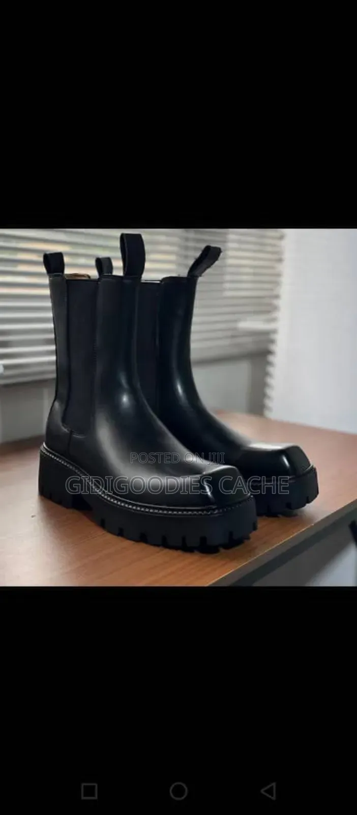 Luxury Branded Men's Hightop Boots
