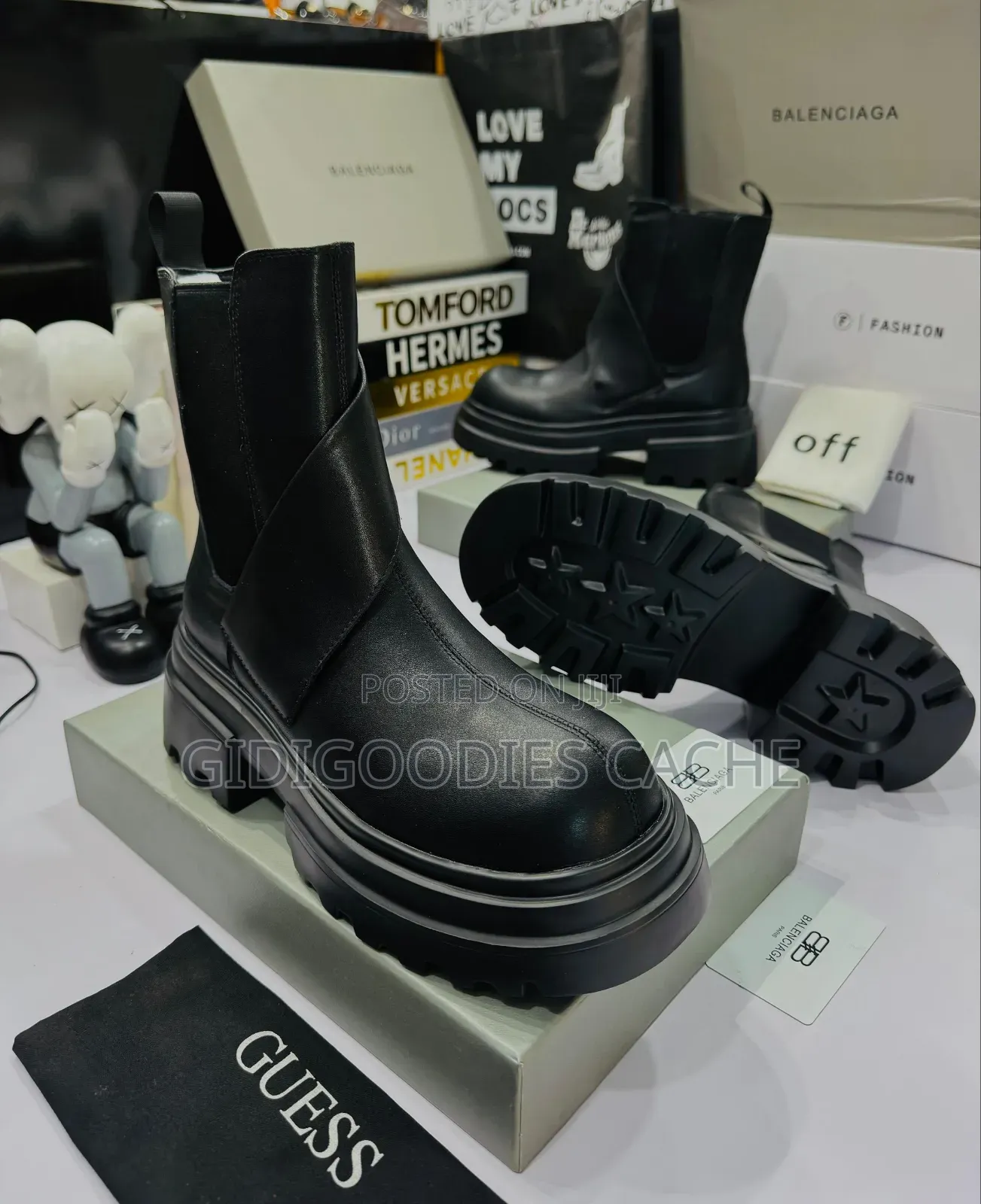Luxury Branded Men's Hightop Boots