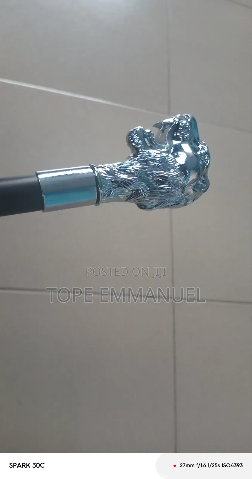 White Lion Head Luxury Walking Stick