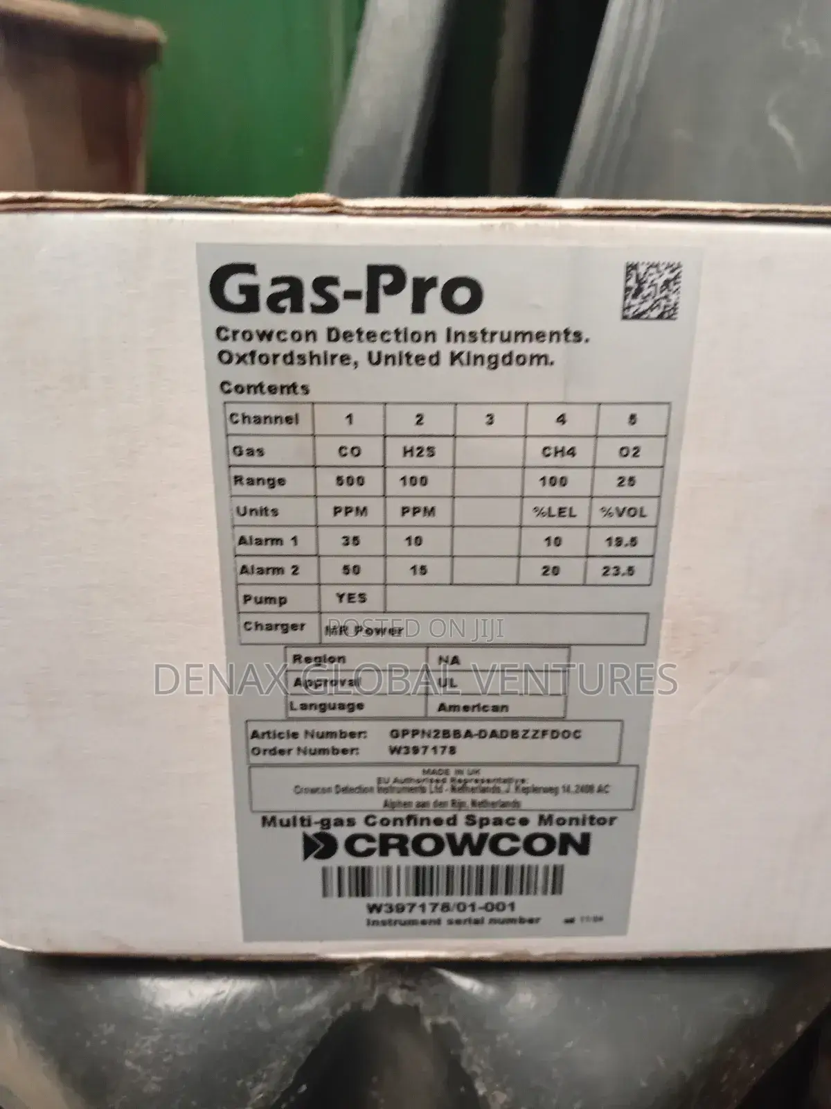Multi-gas Confined Space Monitor Detector
