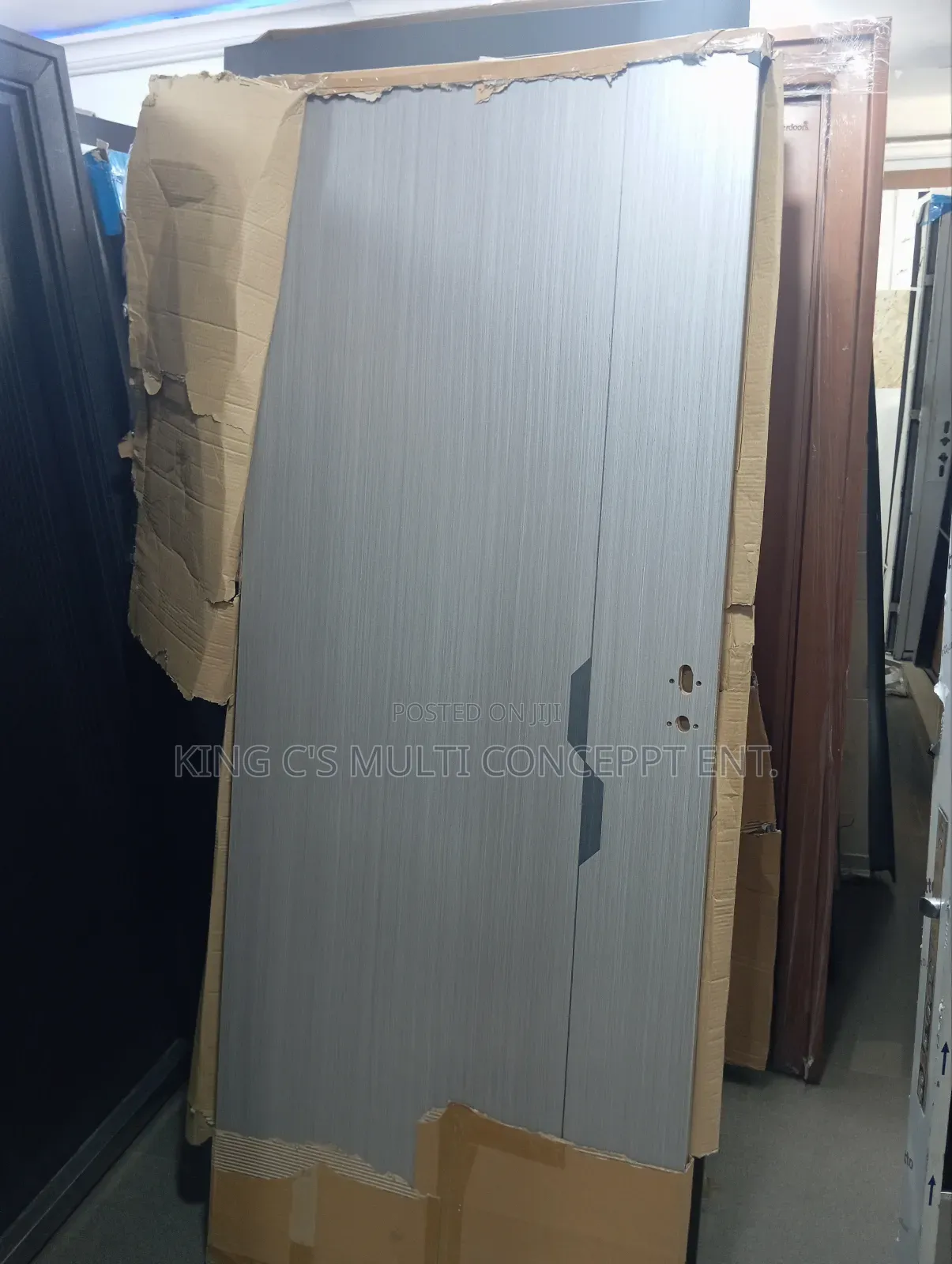 3ft Grey HDF Wooden Door