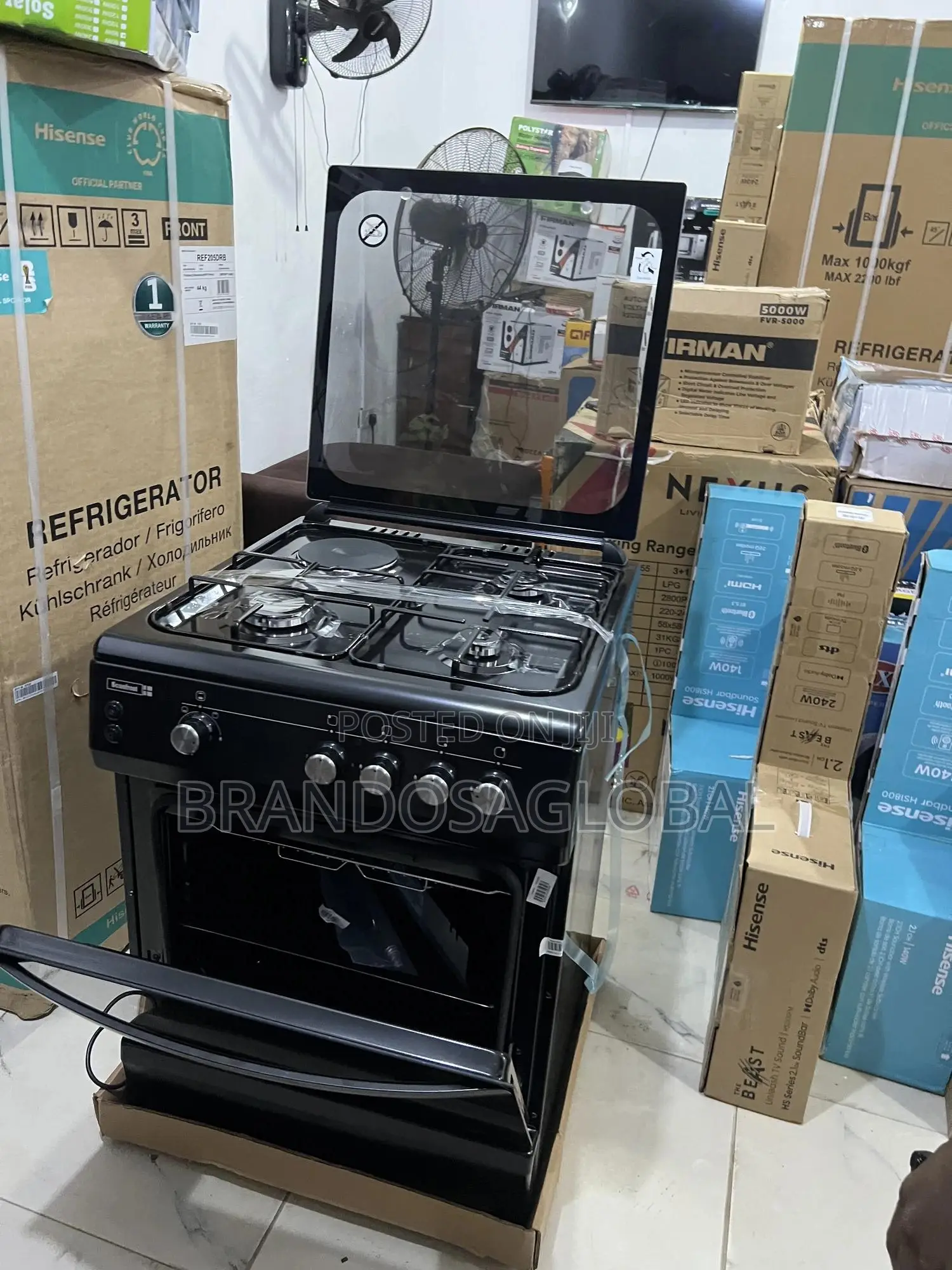 Scanfrost Ck6302b Gas Cooker – Strong Burners + Efficient Hotplate