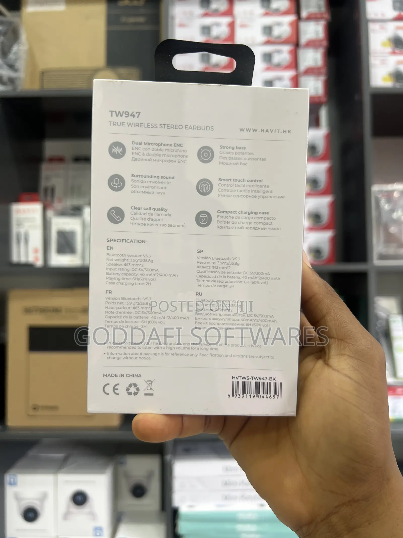 Havit Tw947 Enc True Wireless Stereo Earbuds | Goddafi Stores