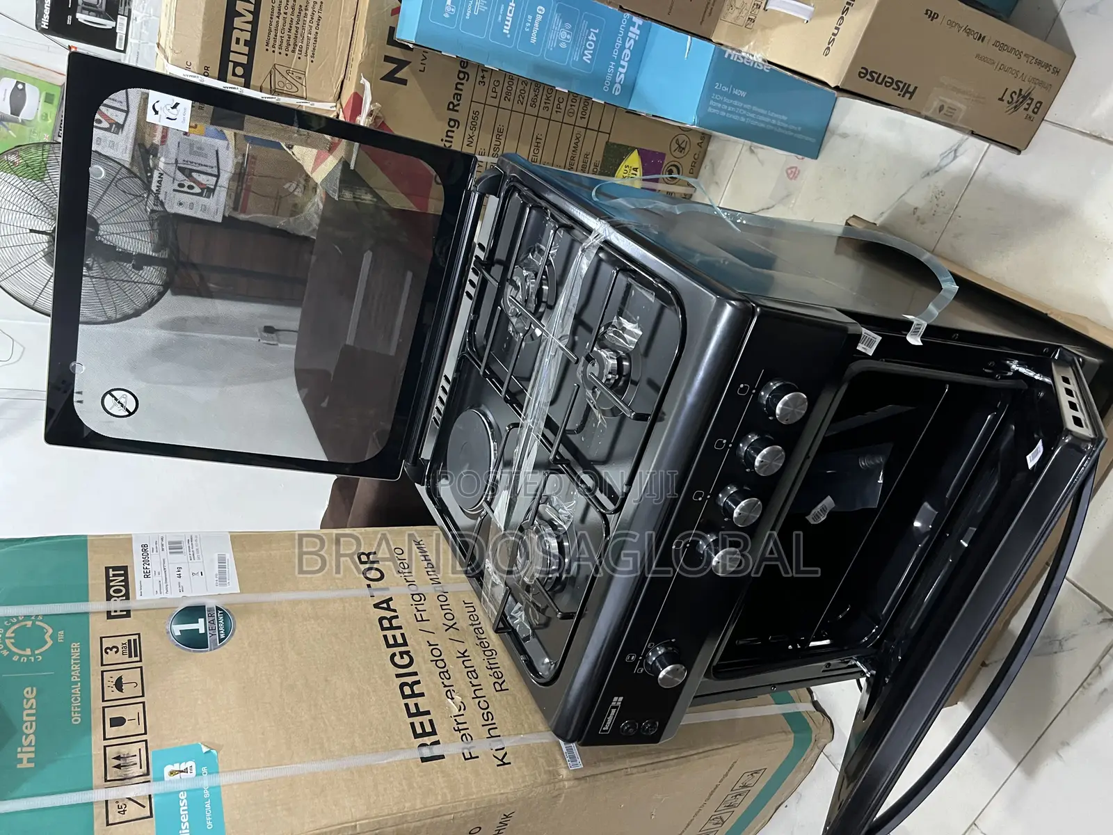 Scanfrost Ck6302b Multi-Function Cooker – 3 Gas Burners + Hotplate