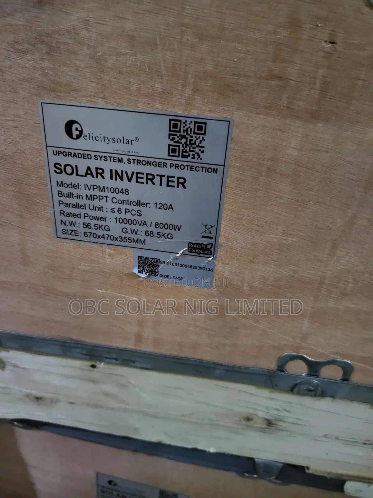 Felicity Hybrid 10kva Solar Inverter