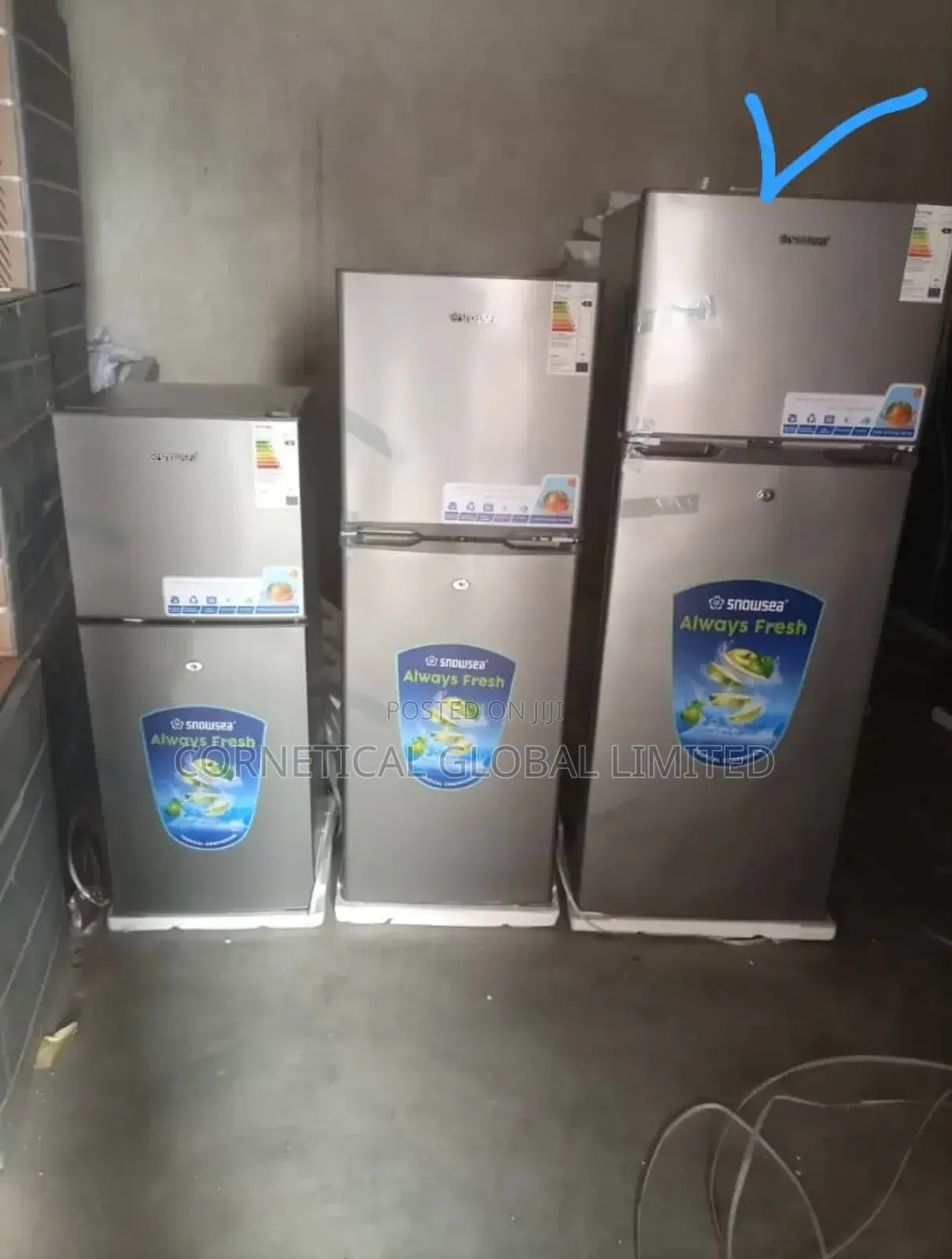 Snowsea 298 Litres Refrigerator-Freezer Two Doors BCD-298g