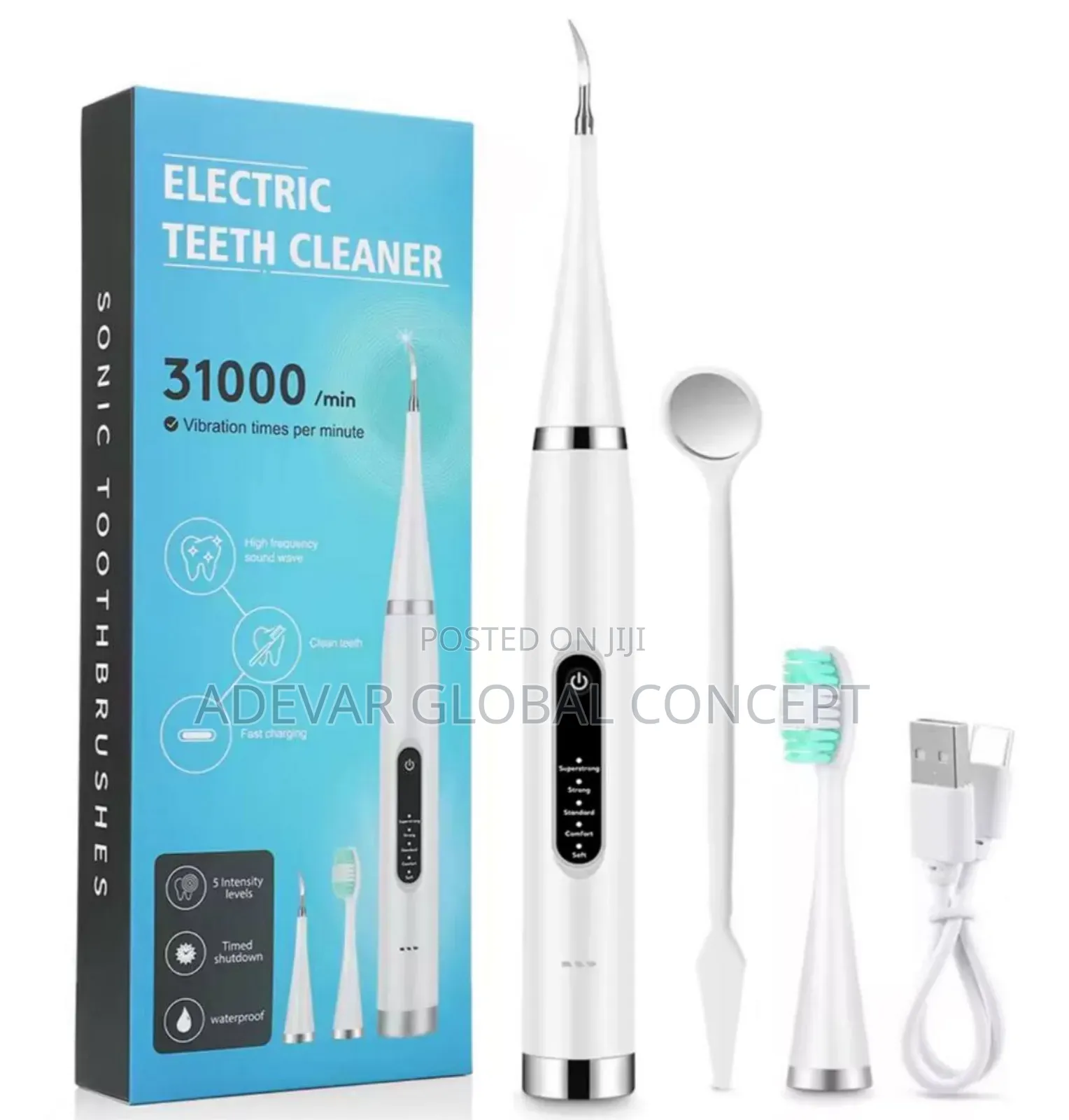 Electric Toothbrush Cleaner Dental Scaler Waterproof Oral Care