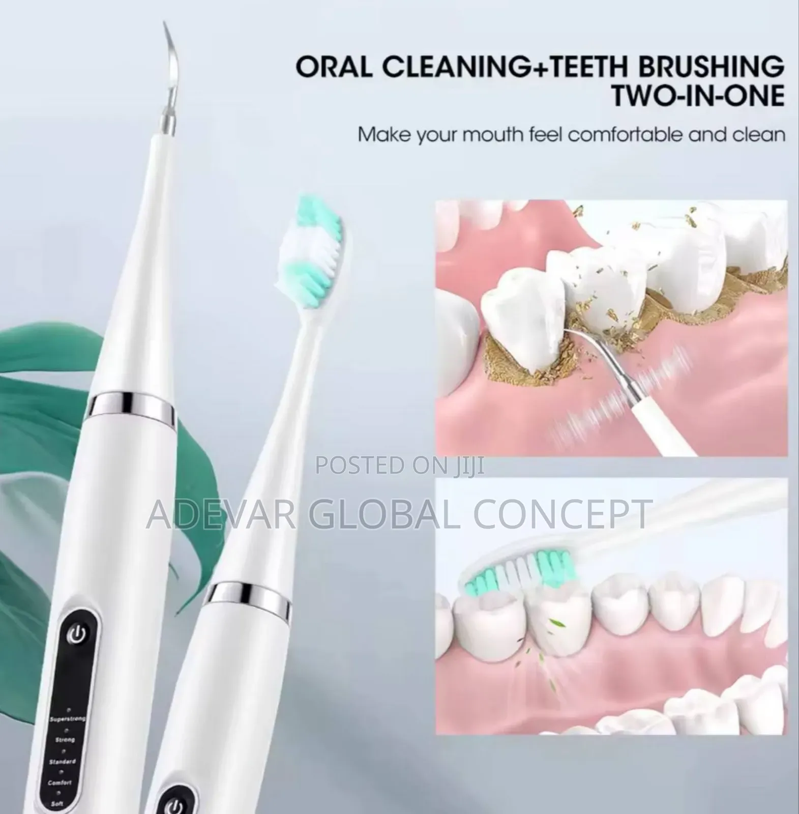 Electric Toothbrush Cleaner Dental Scaler Waterproof Oral Care