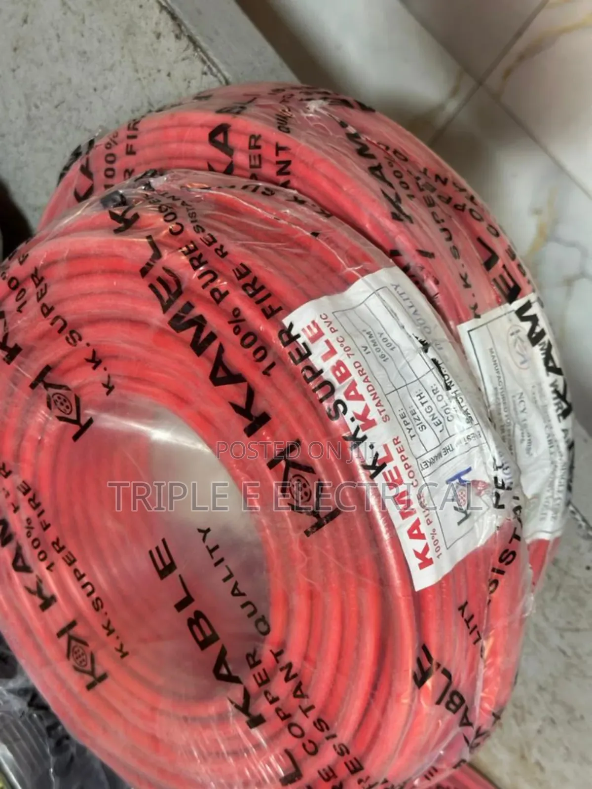 16mm Single Core Pvc Kamel Fullguage Nigeria