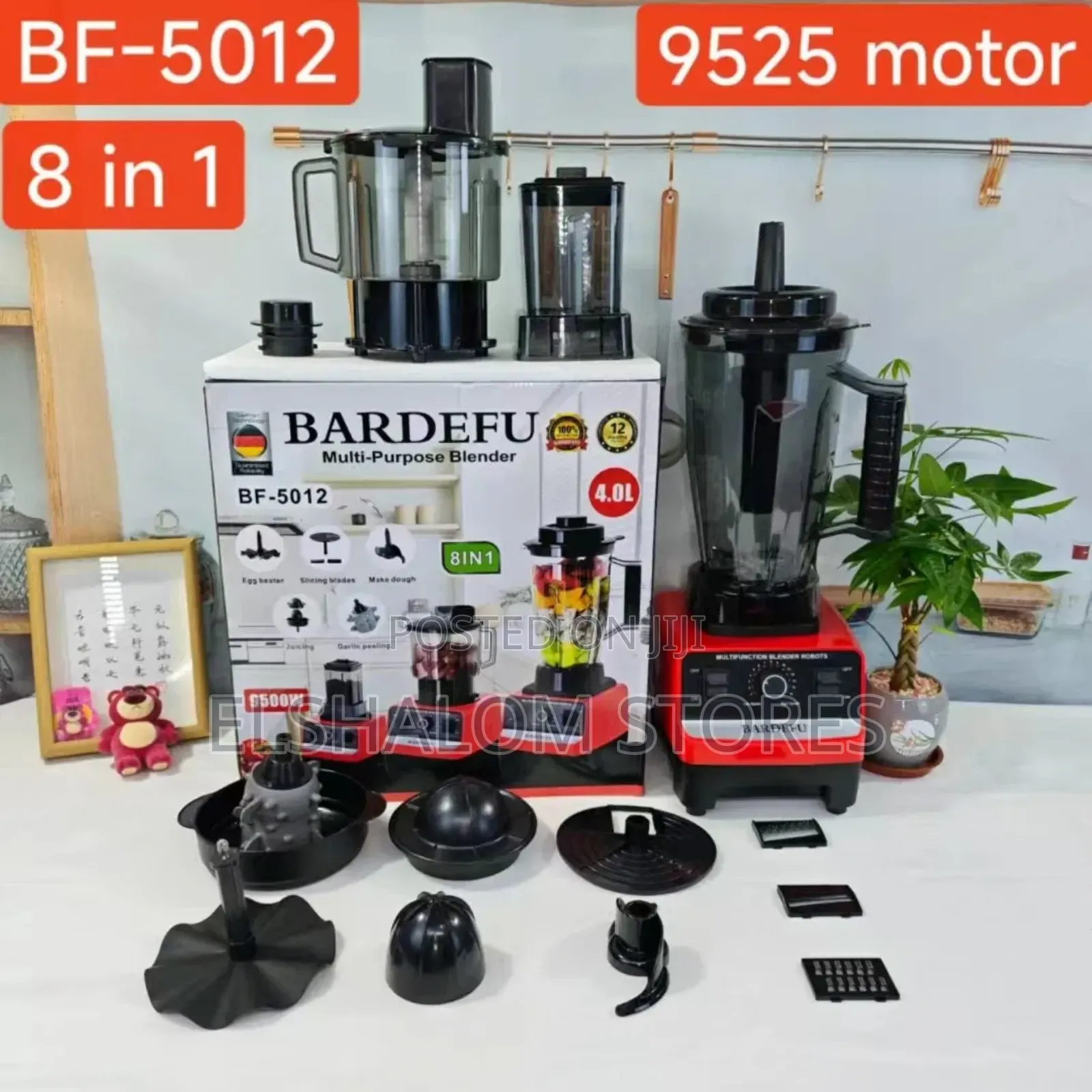 8 in 1 4 Litres Bardefu Multipurpose Food Blender