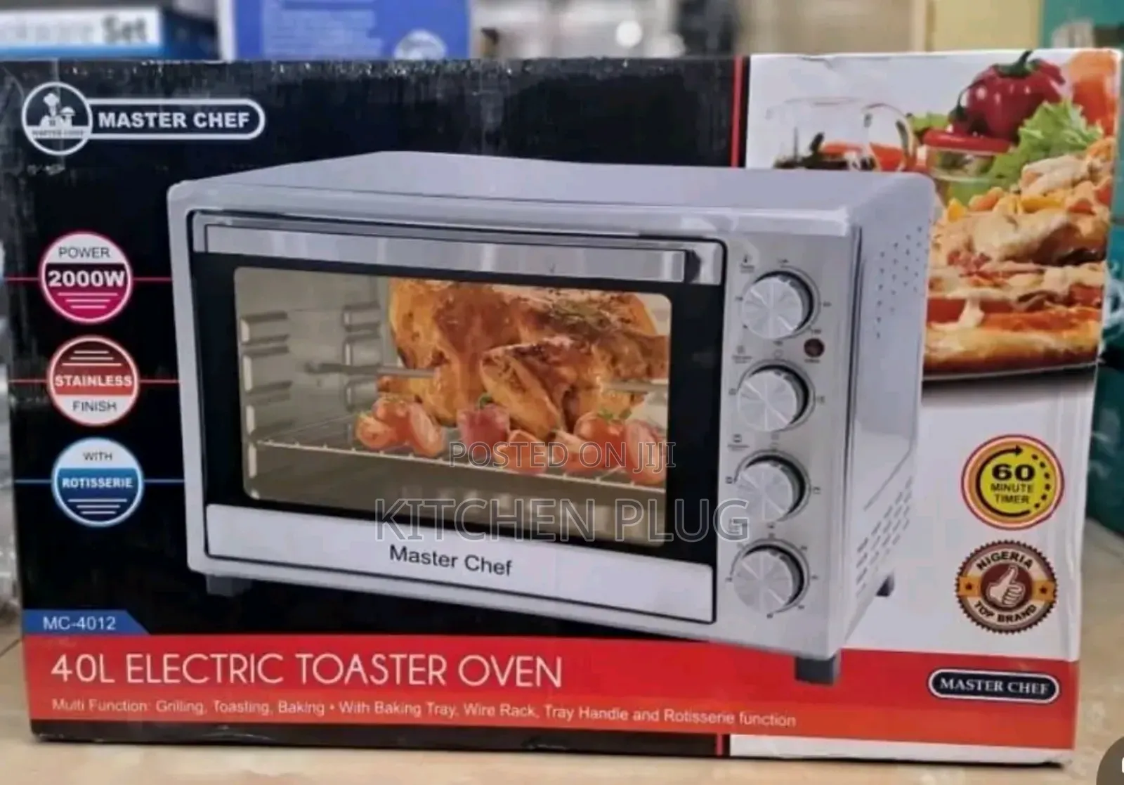 Is a Master Chef Mc-4012 40l Electric Toaster Oven.