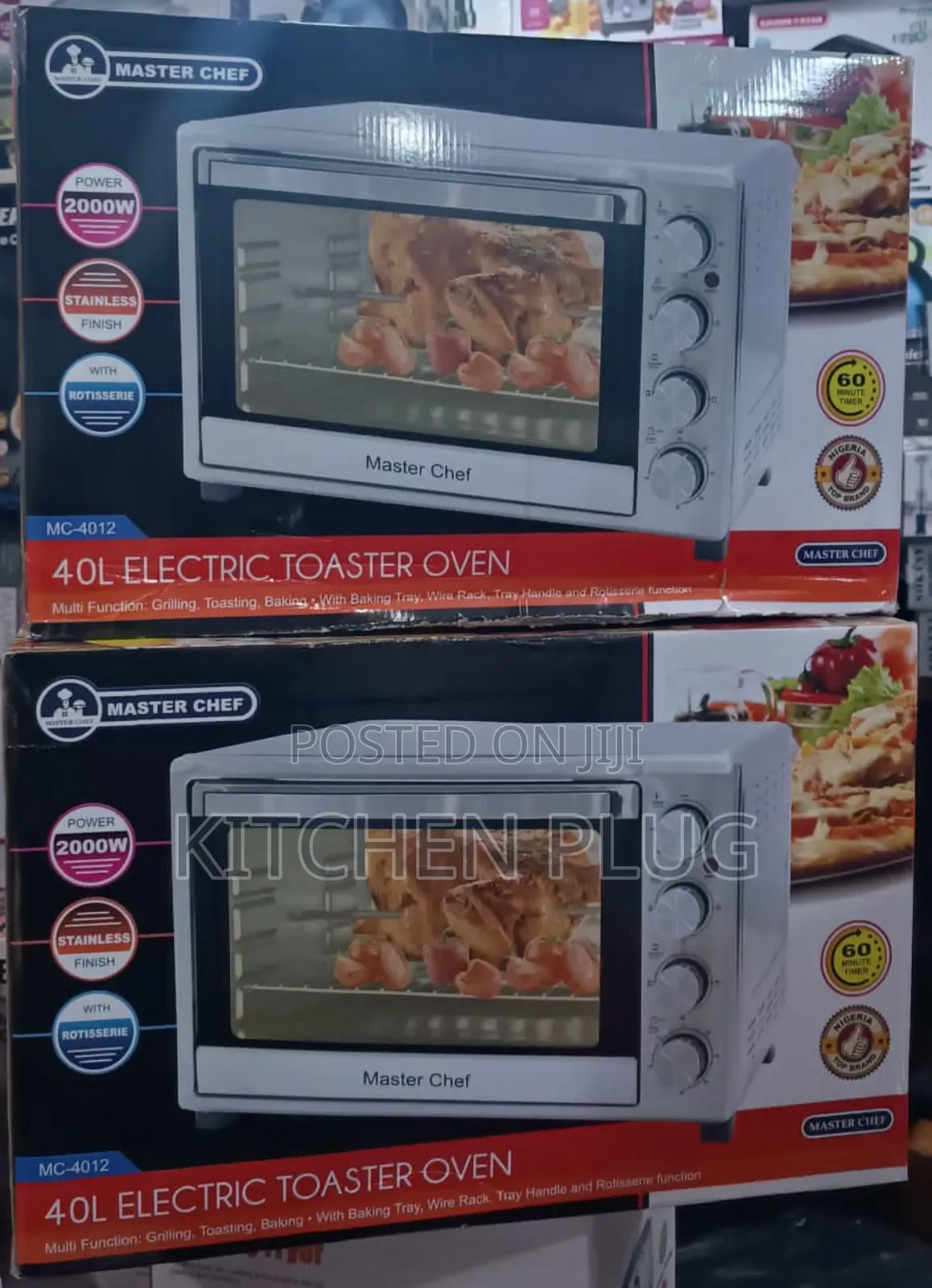 Is a Master Chef Mc-4012 40l Electric Toaster Oven.