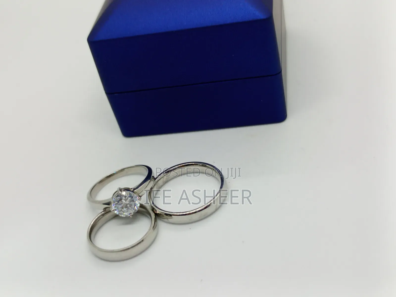 Couples Us Sterling Silver Set Of Wedding Ring - Us002