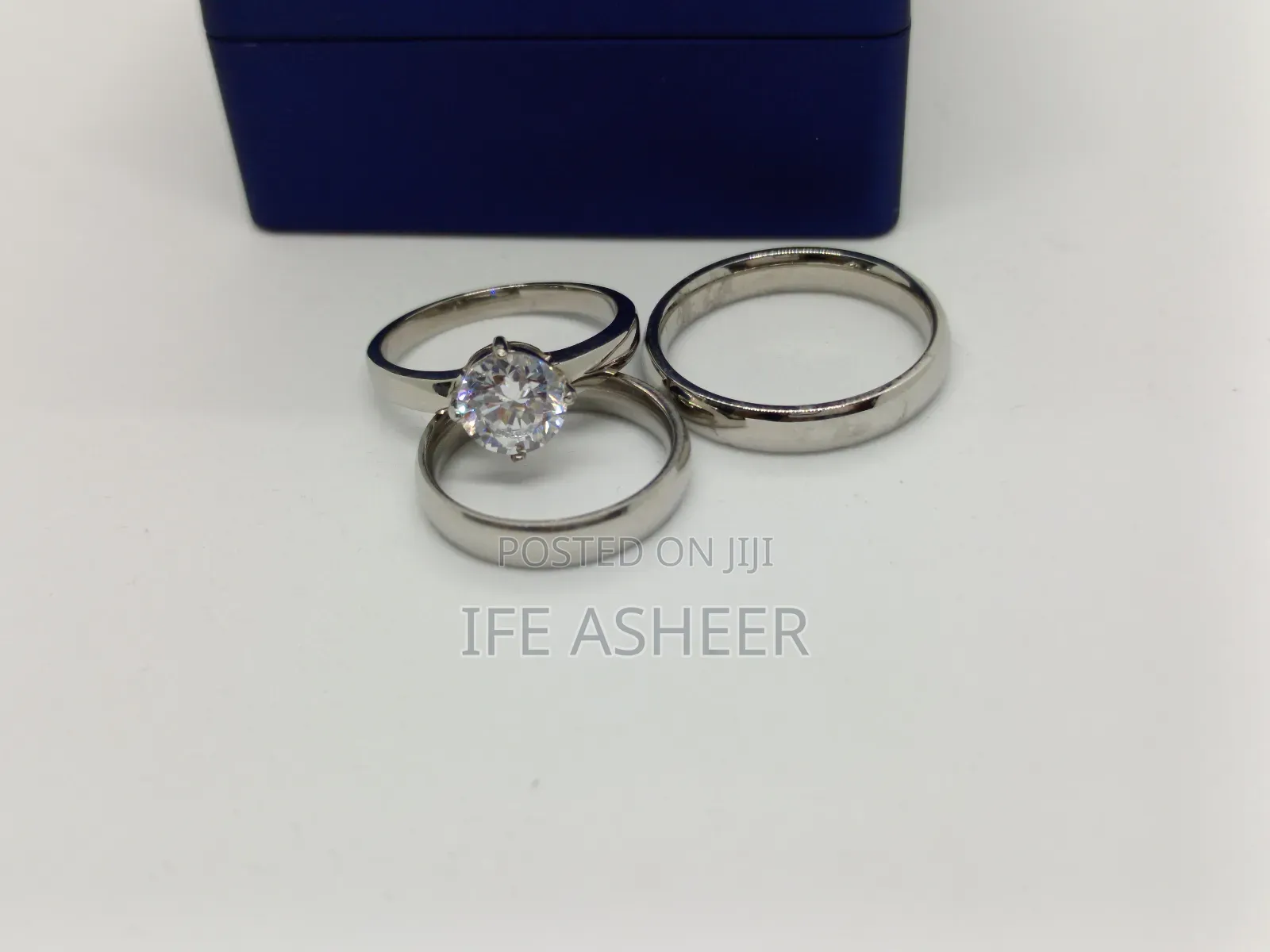 Couples Us Sterling Silver Set Of Wedding Ring - Us002
