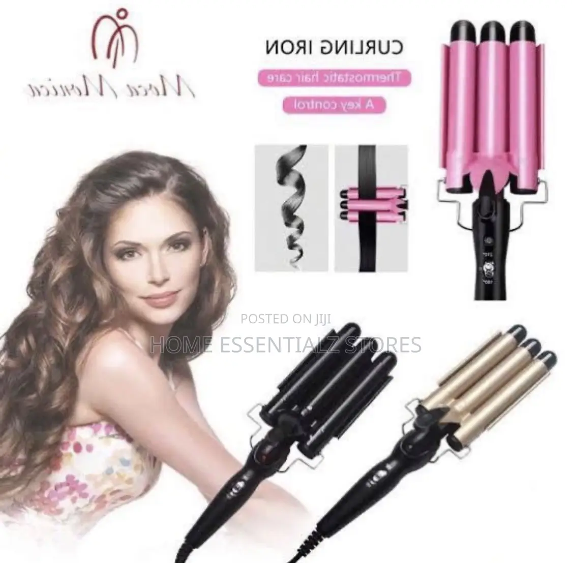 Professional Hair Three Barrels Hair Curler