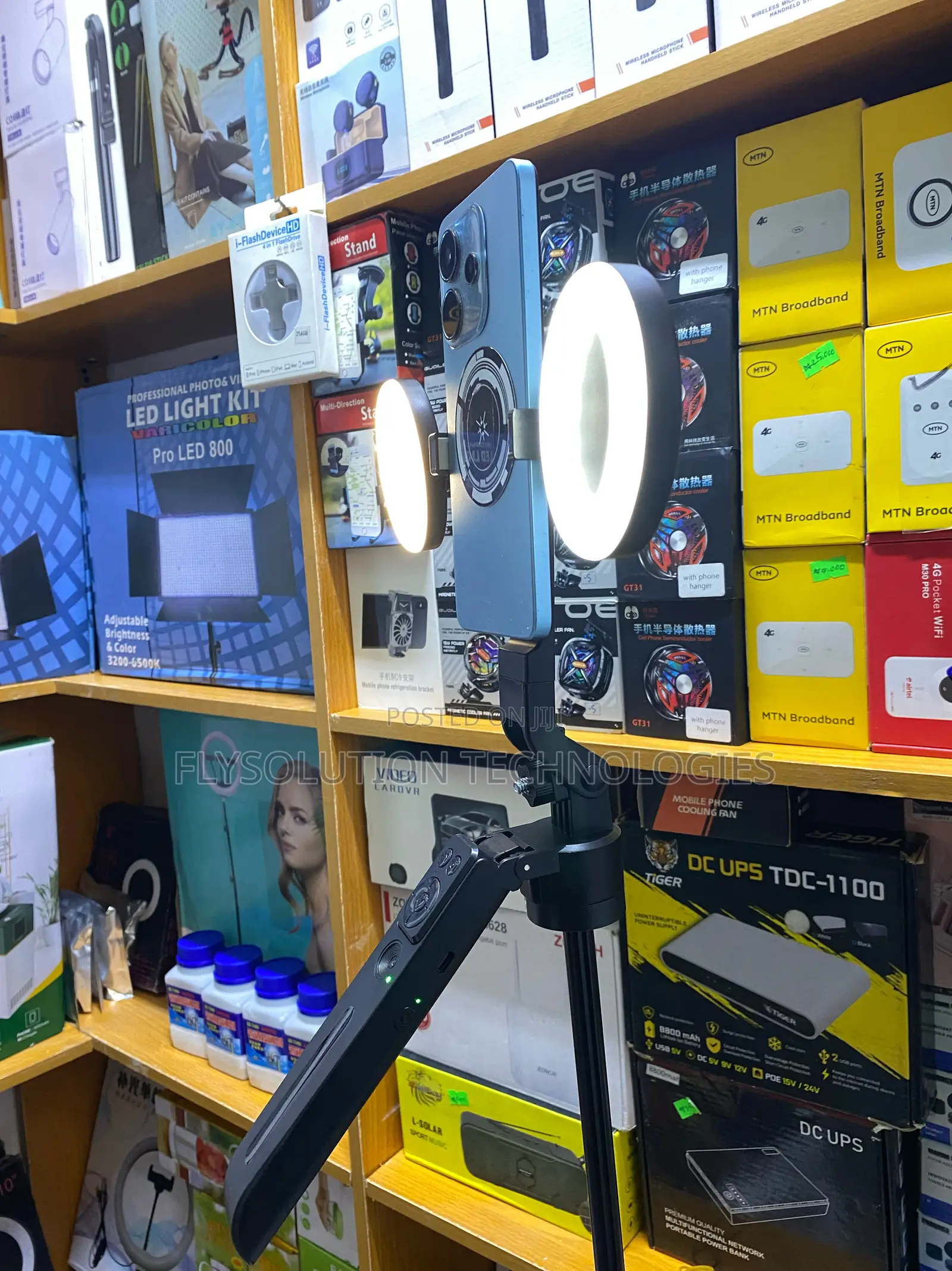 C12 Ai Tracking Stable Selfie Stick Double Fill Lights