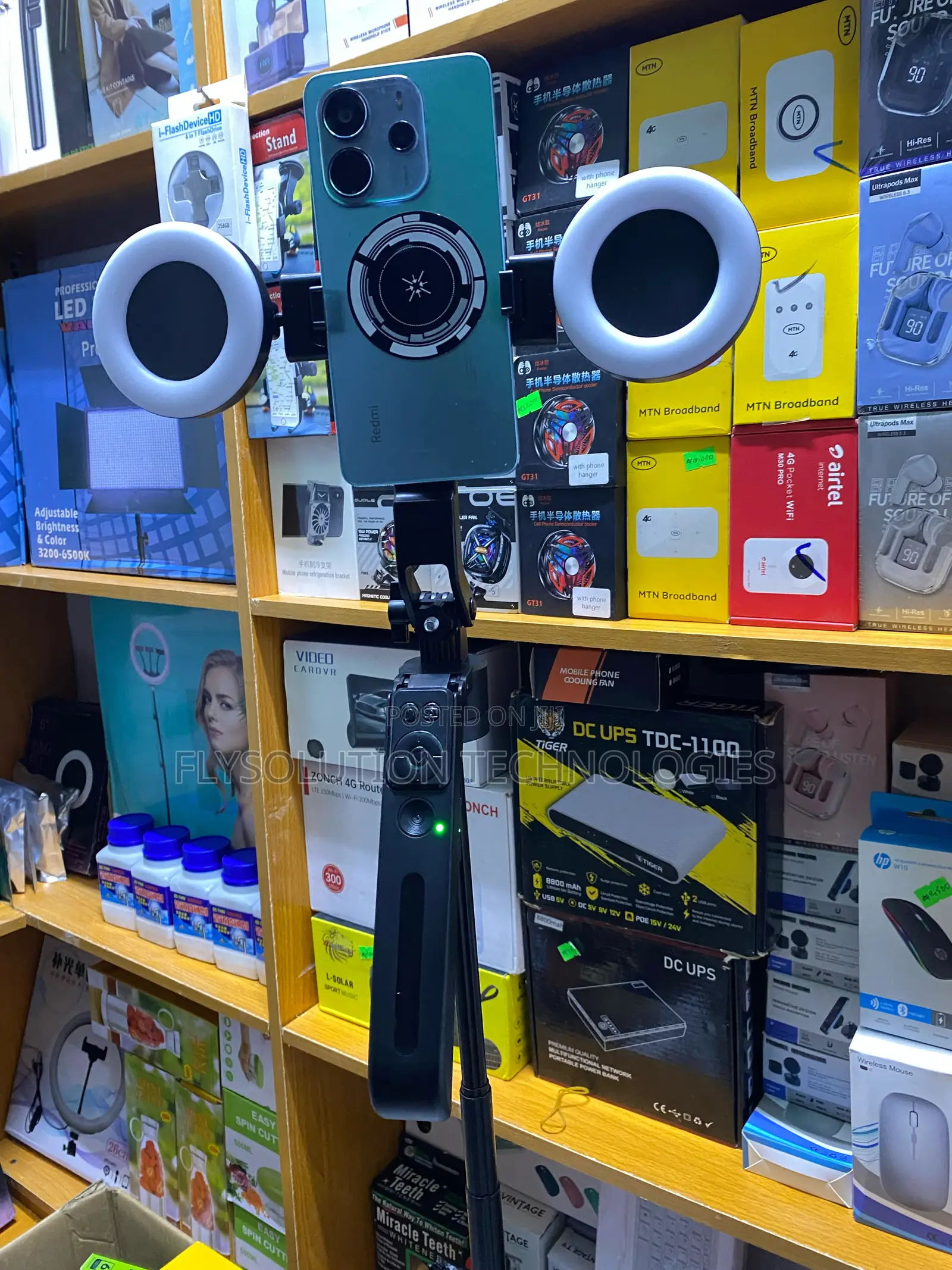 C12 Ai Tracking Stable Selfie Stick Double Fill Lights