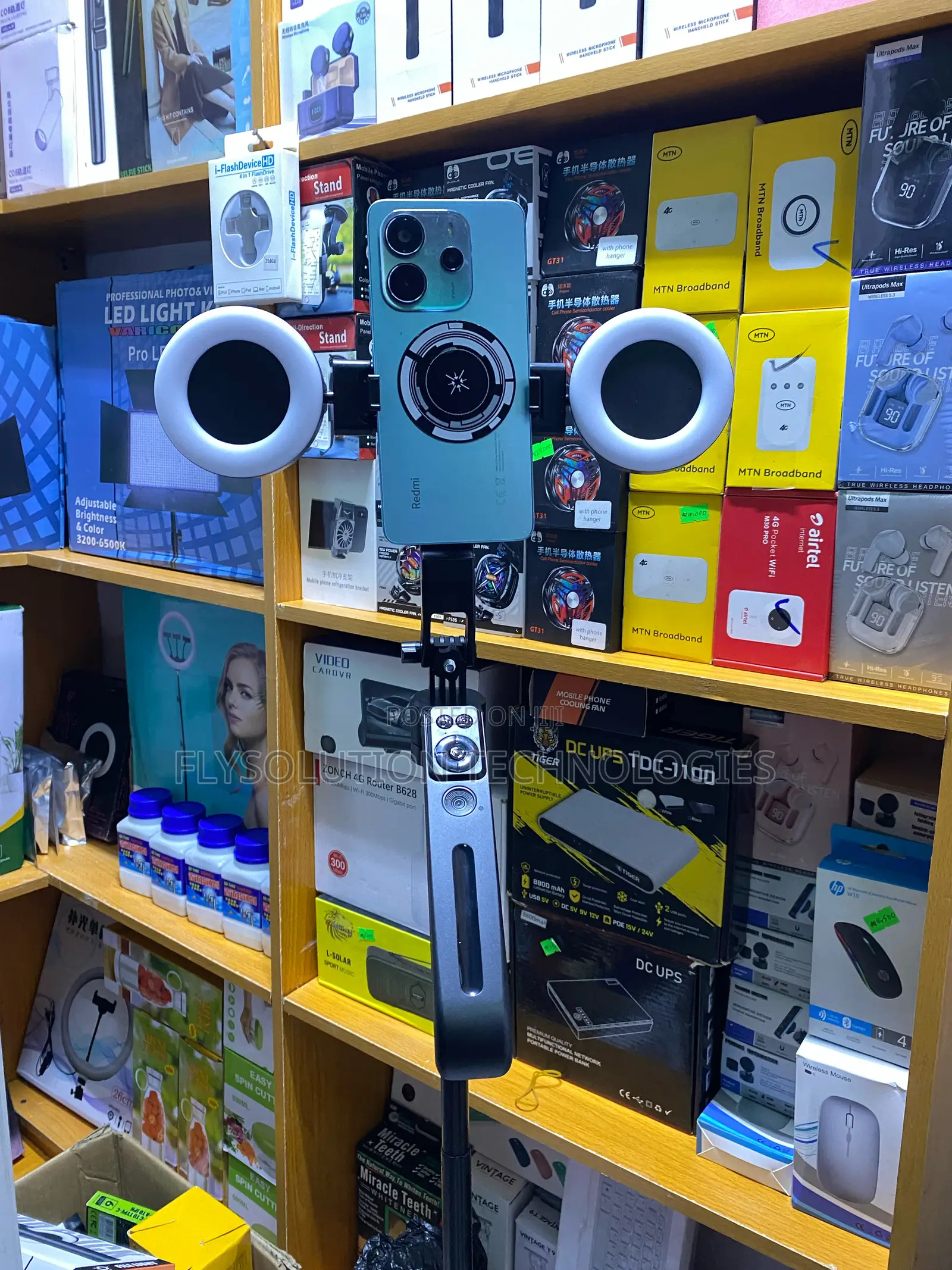 C12 Ai Tracking Stable Selfie Stick Double Fill Lights