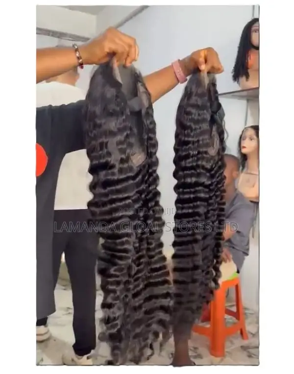 5 by 5 Closure Deep Weave Human Hair Wig