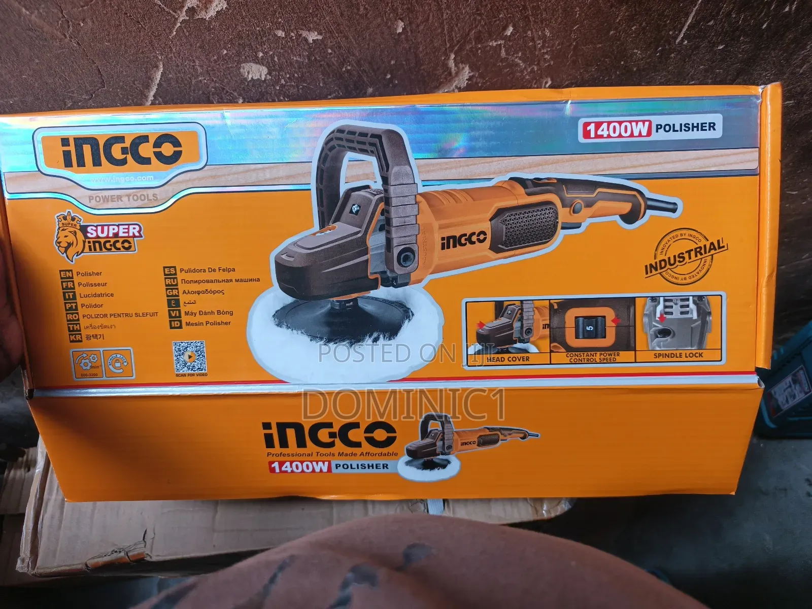 Ingco 1400w Angle Polisher