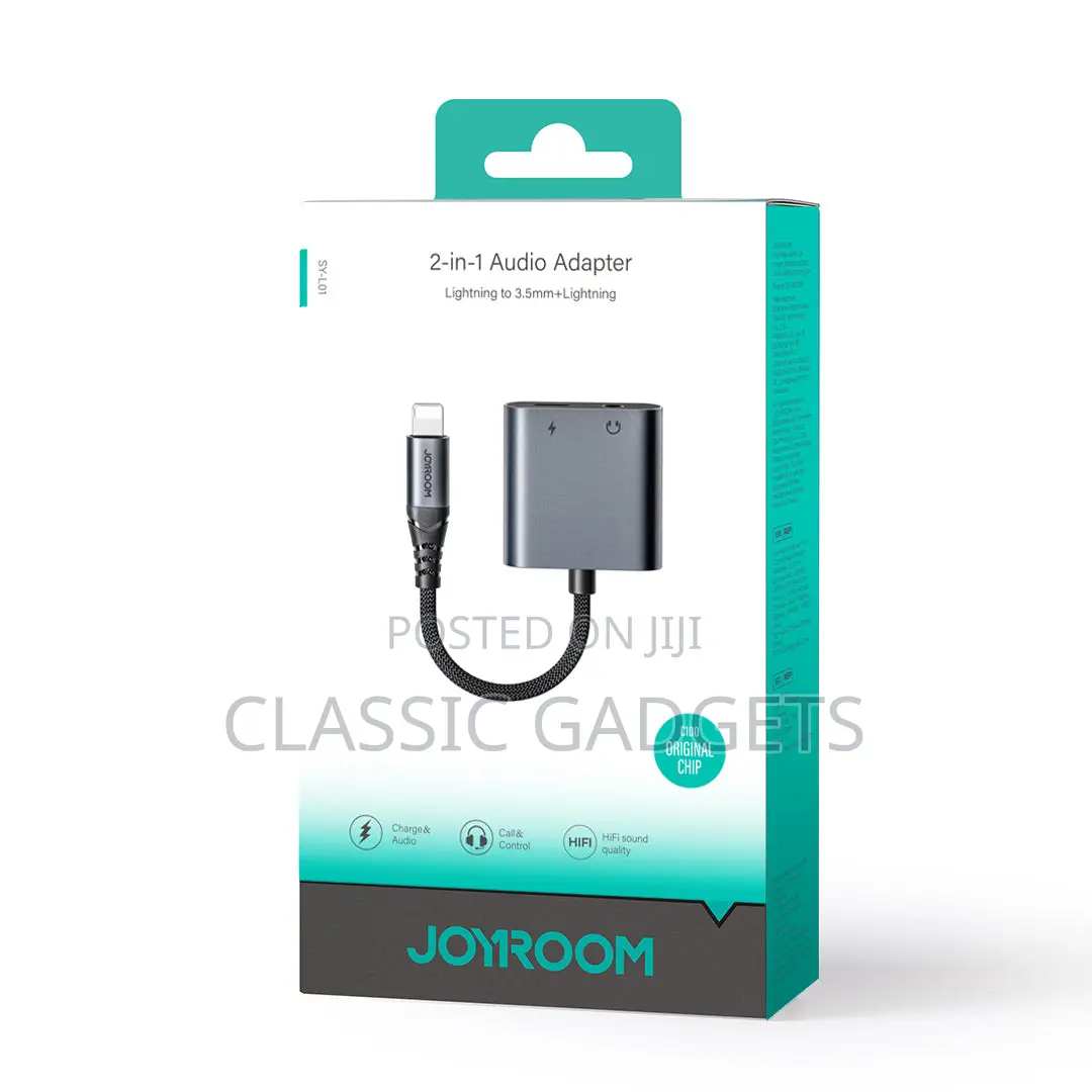 Joyroom Sy-L01 2-in-1 Audio Adapter (Lightning to 3.5mm+Lightning)