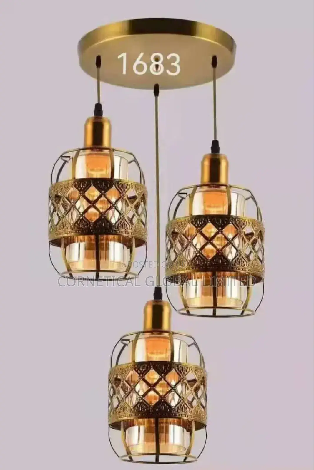 Modern Quality 3 in 1 Outdoor Balcony Pendant Drop Light