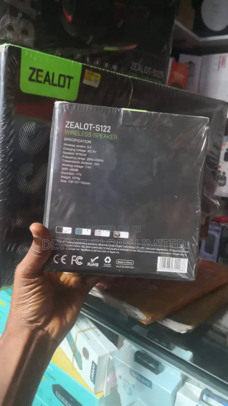 Zealot S122 Bluetooth Speaker 25w Bass RGB Ipx6