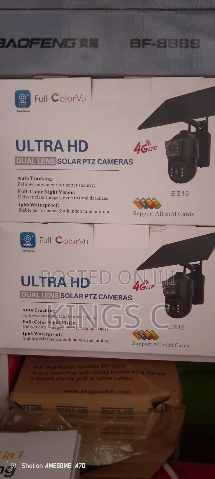 CCTV 2 Lens Solar Camera