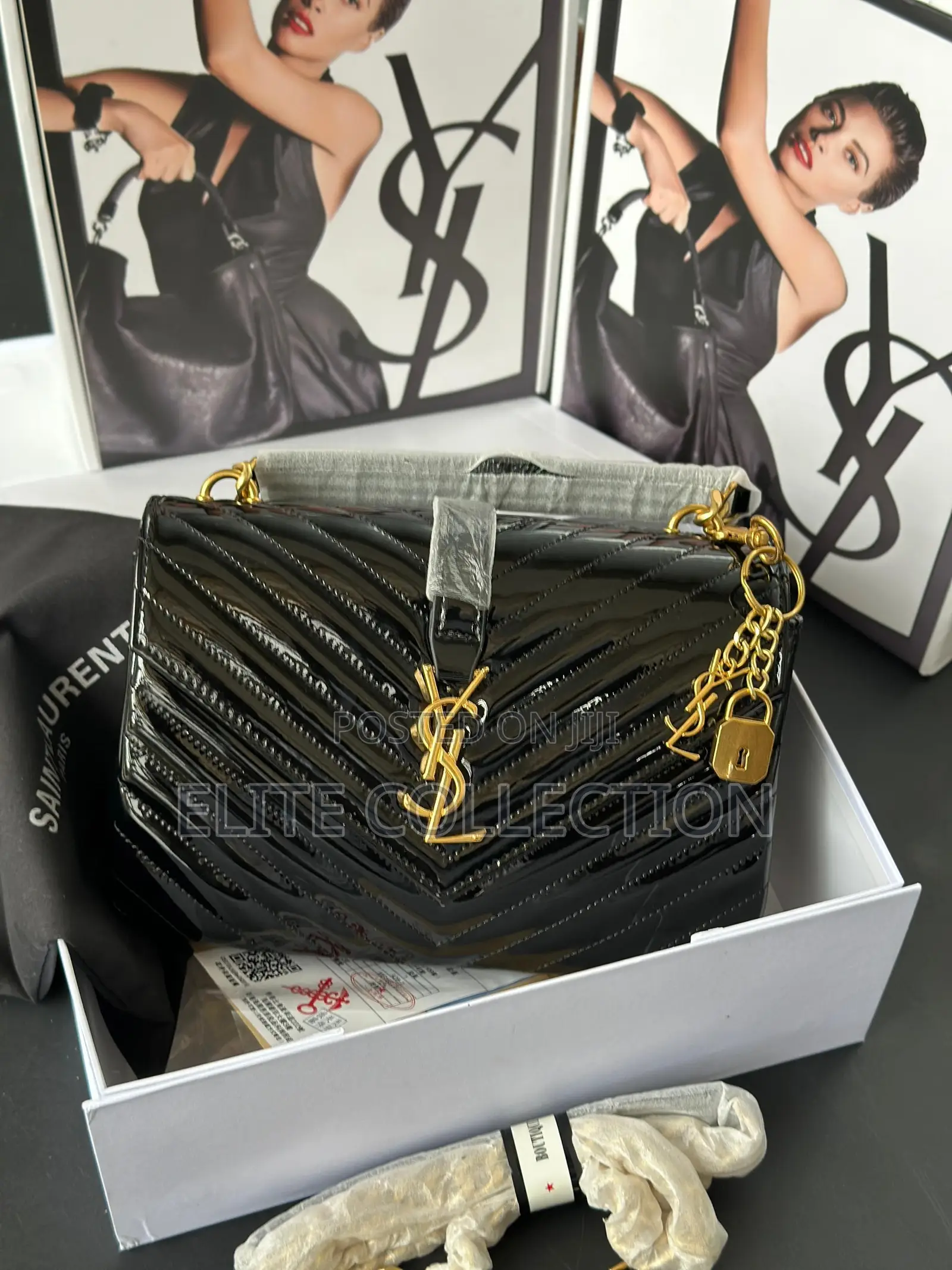 Luxury Saint Laurent Bag Color: Black, Wine Premium Quality 