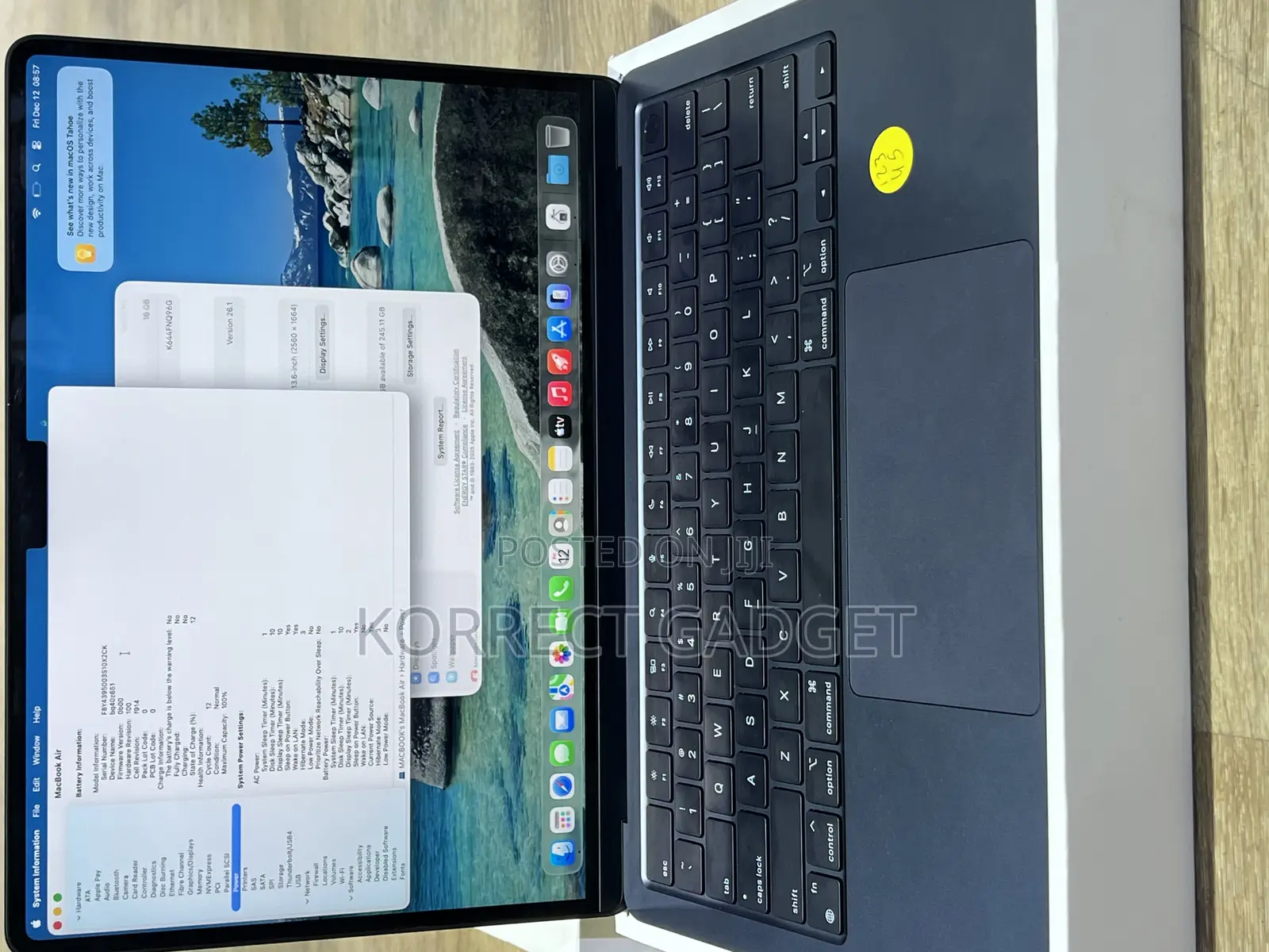 Laptop Apple MacBook Air 2022 M2 16GB Apple M2 SSD 256GB